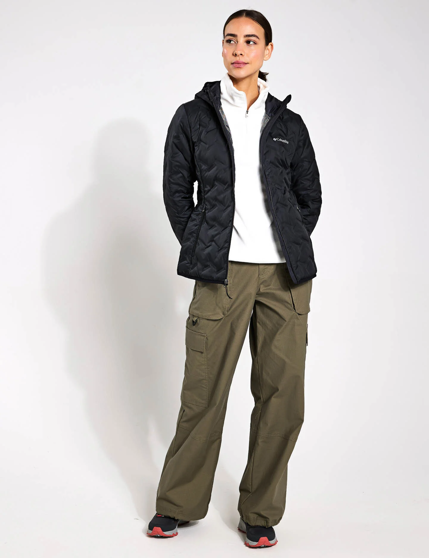 Delta Ridge II Down Hooded Jacket - Black - Image 5