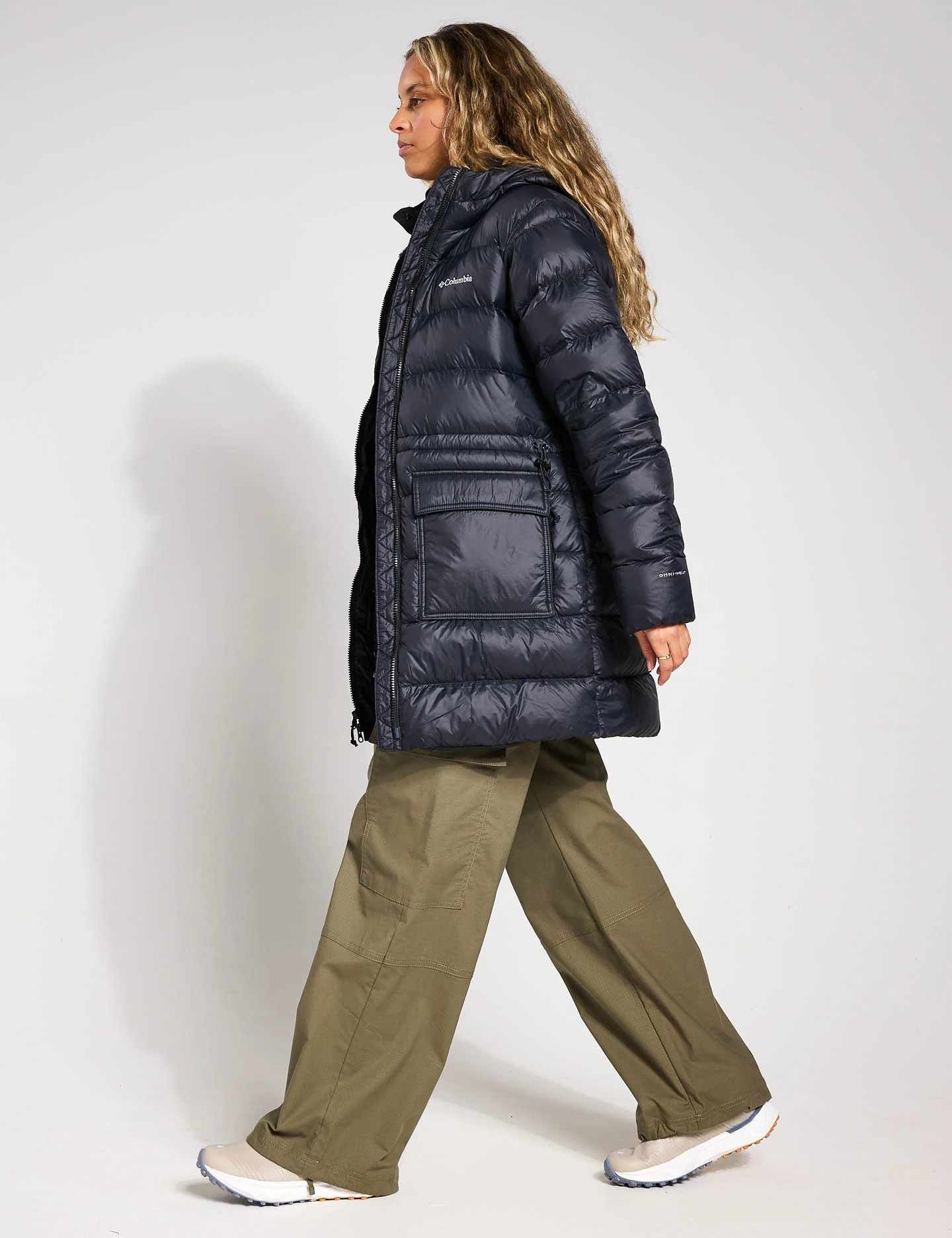 Harmony Falls Hooded Mid Down Jacket - Black - Image 4