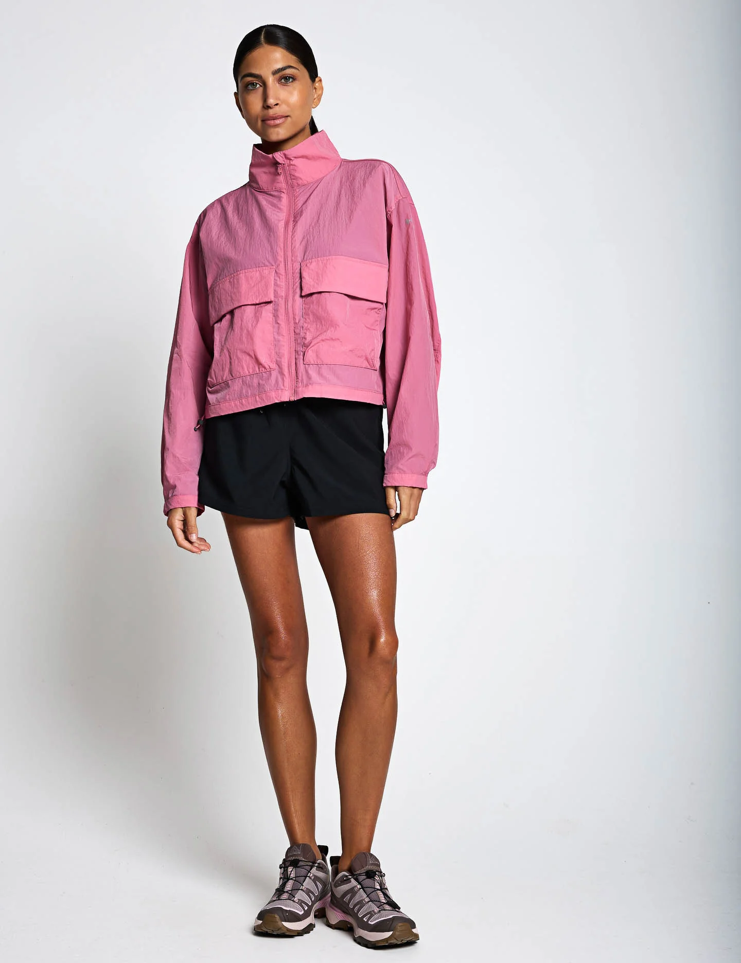 Paracutie Cropped Cargo Windbreaker - Rosette - Image 5
