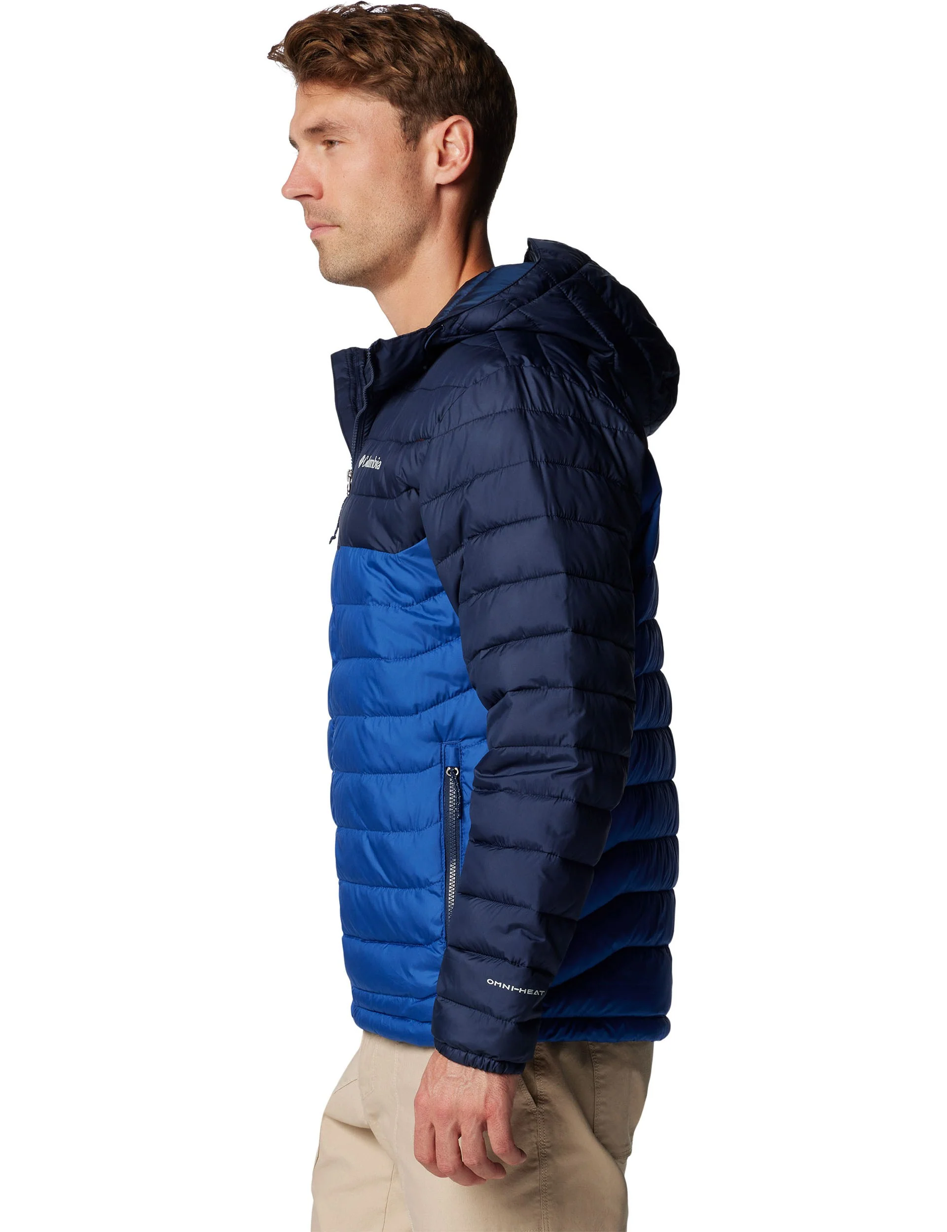 Powder Lite⢠II Hooded Jacket - Mountain Blue, Collegate Navy - Image 2