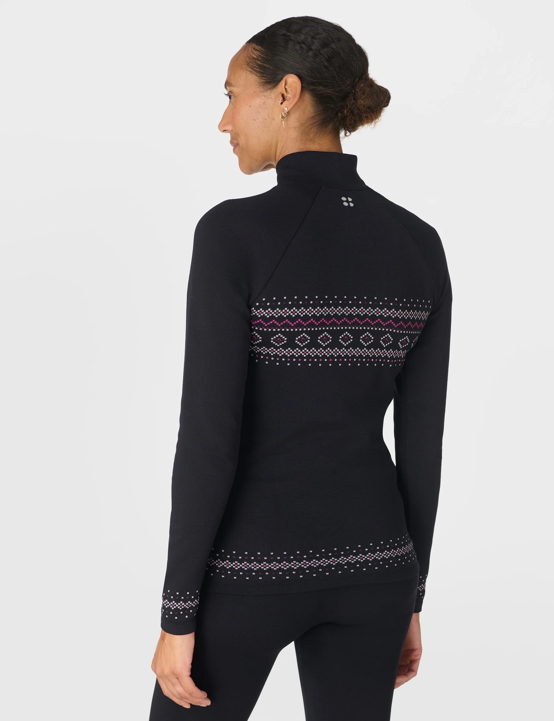 Fairisle Base Layer Set - Black Fairisle Jacquard - Image 4