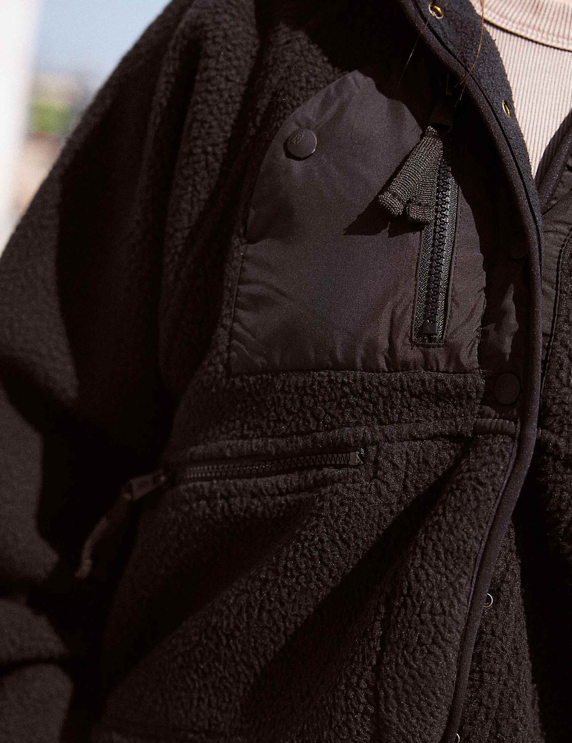 Hit The Slopes Fleece Jacket - Black - Image 5