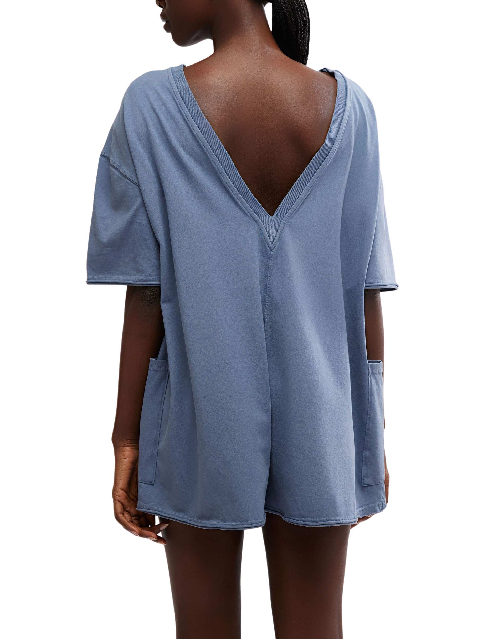 Hot Shot Tee Romper - Skyline - Image 3
