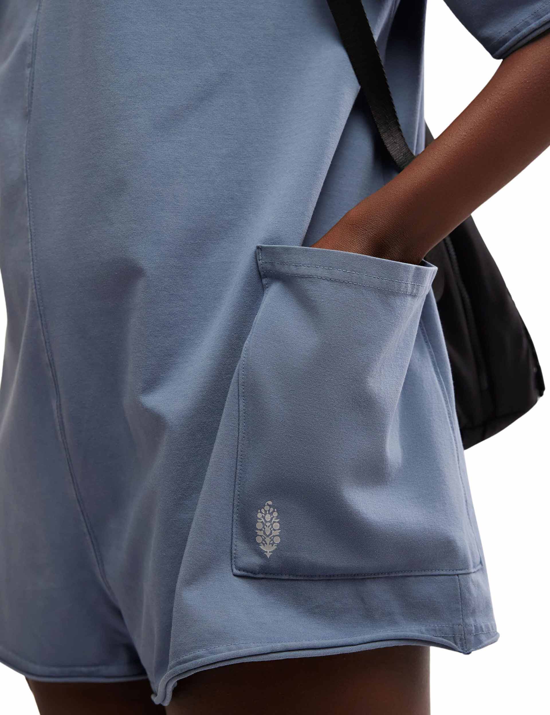 Hot Shot Tee Romper - Skyline - Image 4