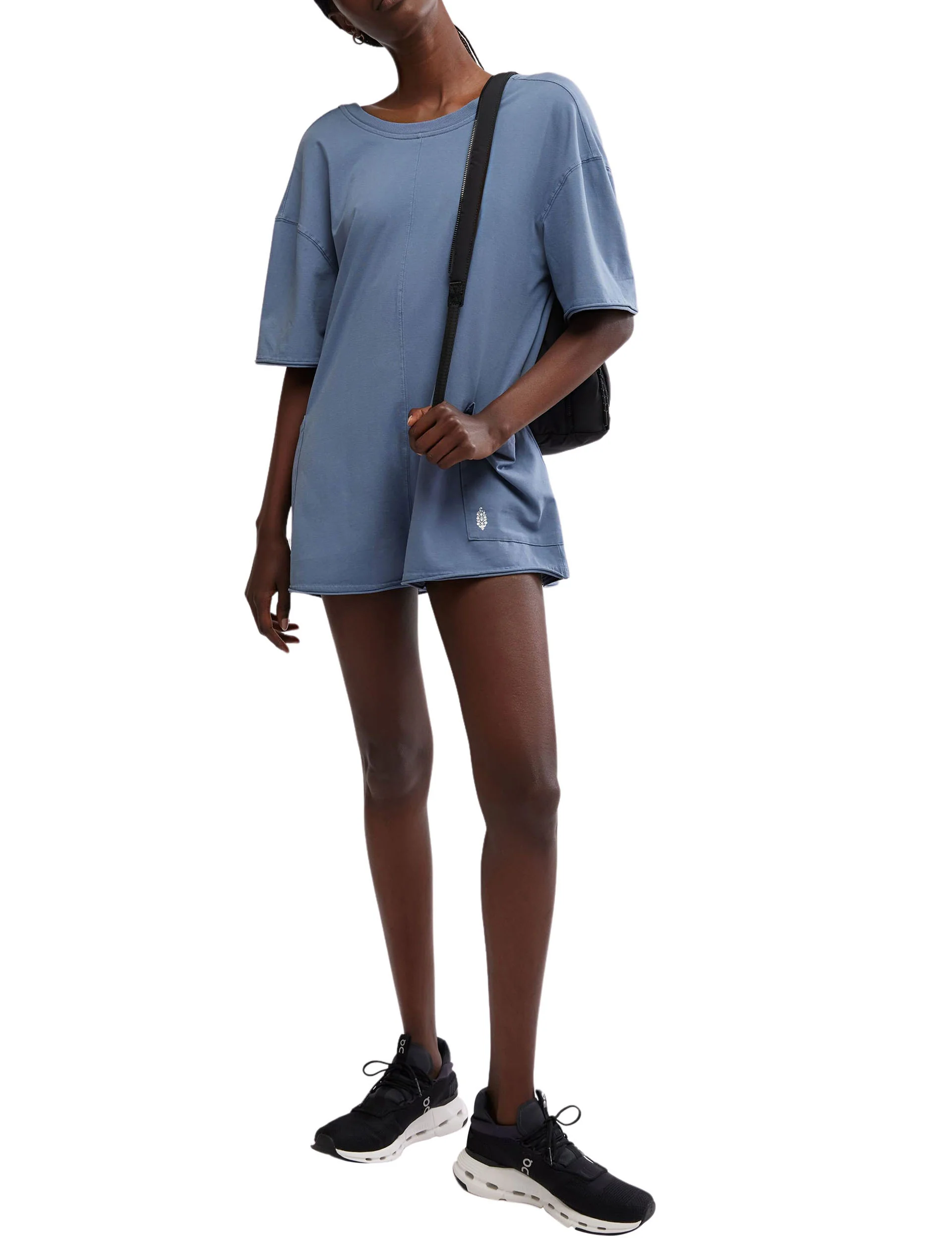 Hot Shot Tee Romper - Skyline - Image 6