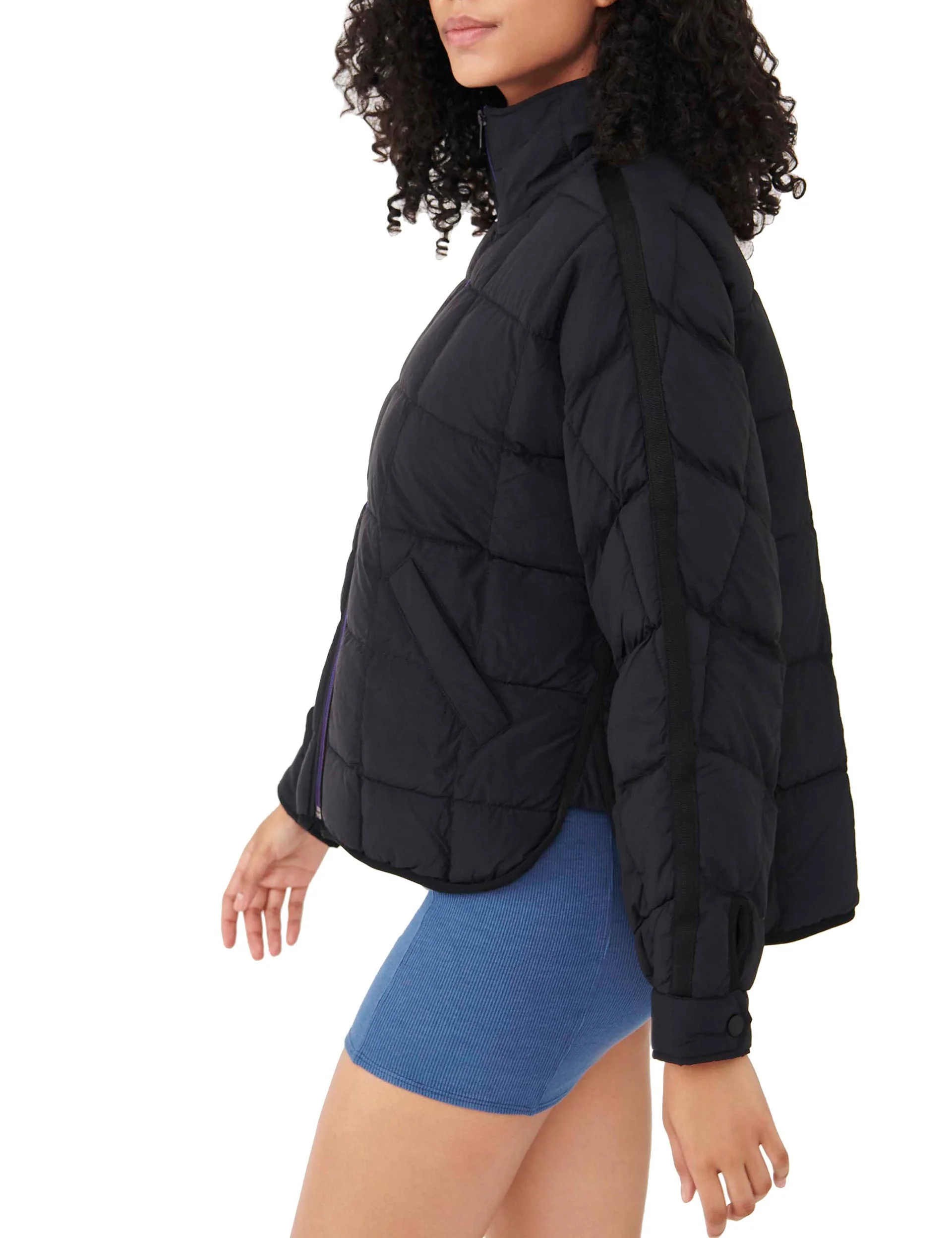 Pippa Packable Puffer Jacket - Black - Image 2