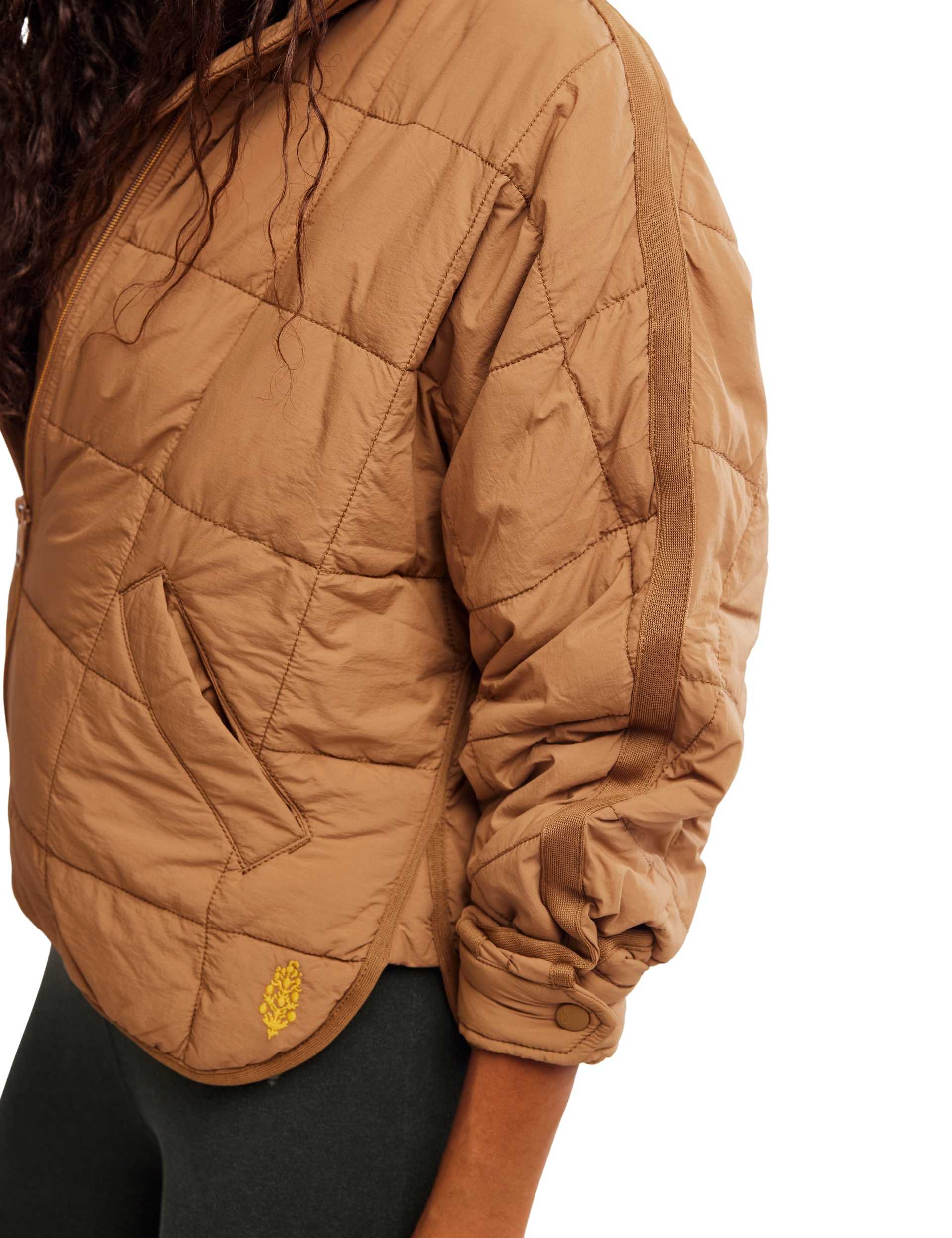 Pippa Packable Puffer Jacket - Twig - Image 4