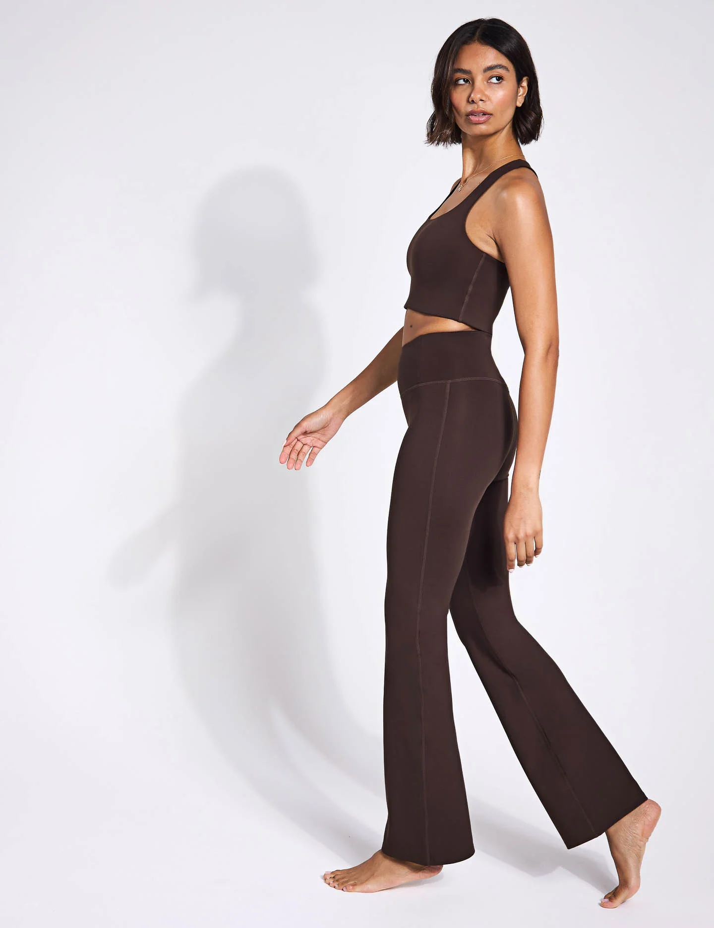 Compressive Flare Legging - Cocoa Bean - Image 4