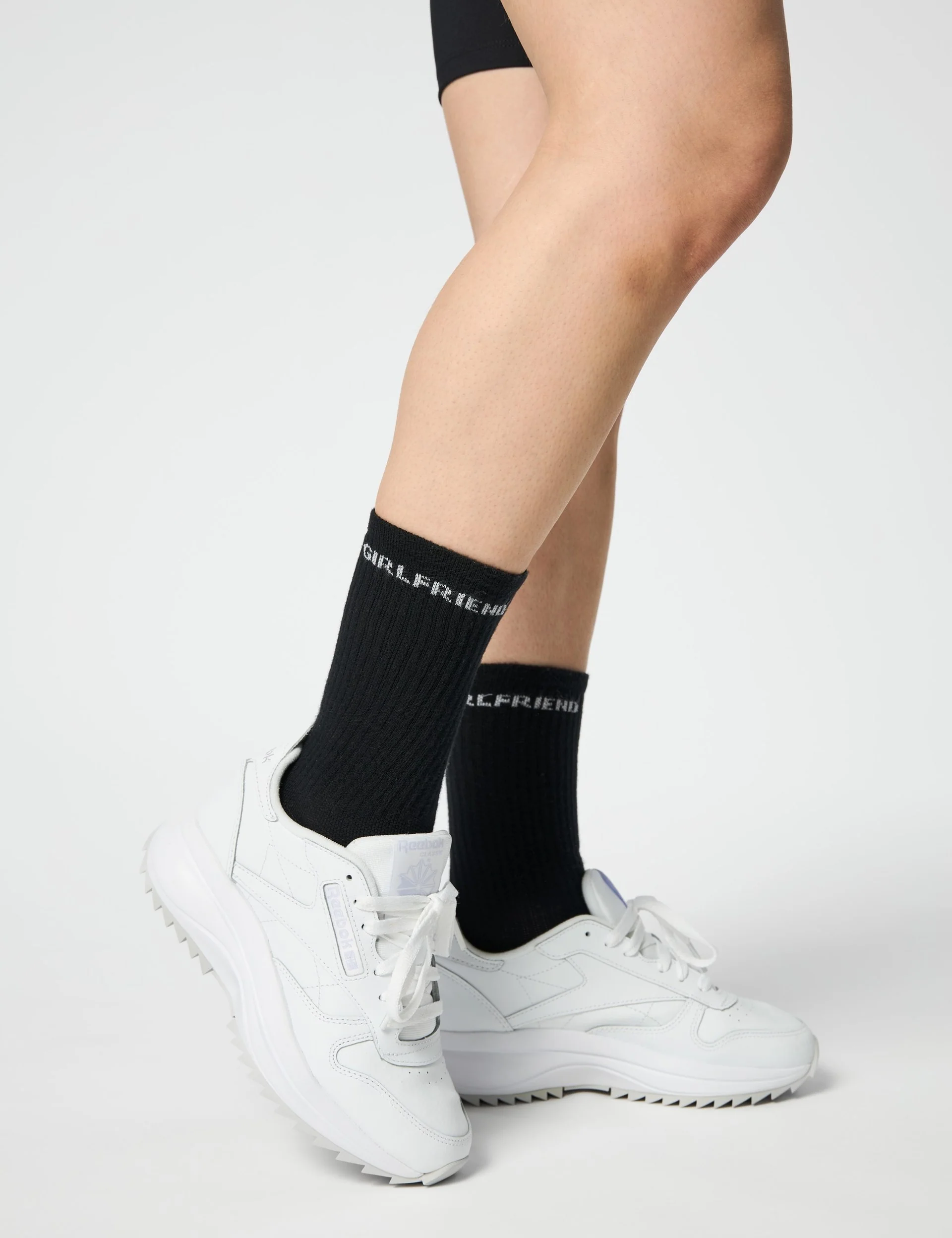 Crew Sock 3 Pack - Black - Image 2