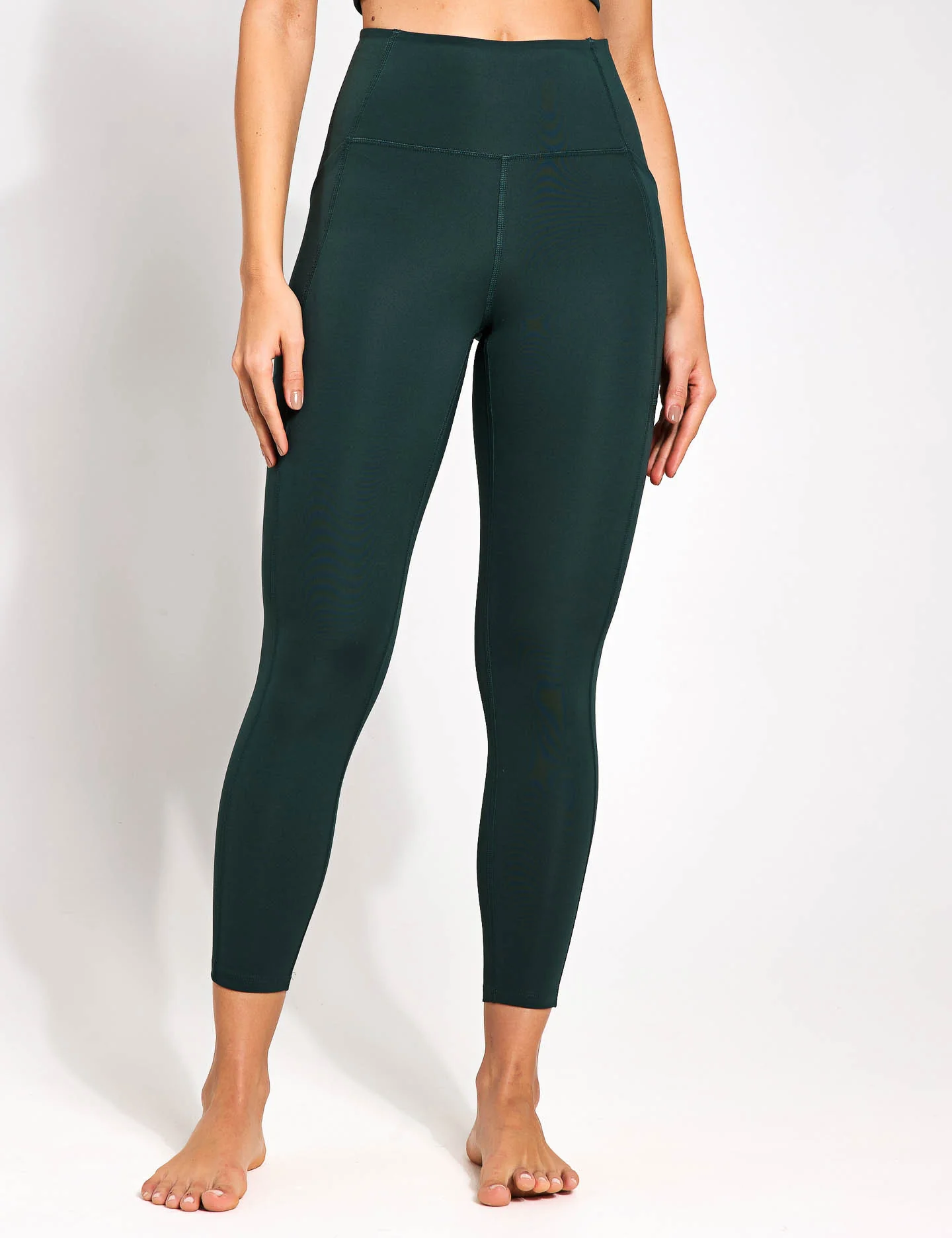 High Waisted 7/8 Pocket Legging - Moss - Image 5