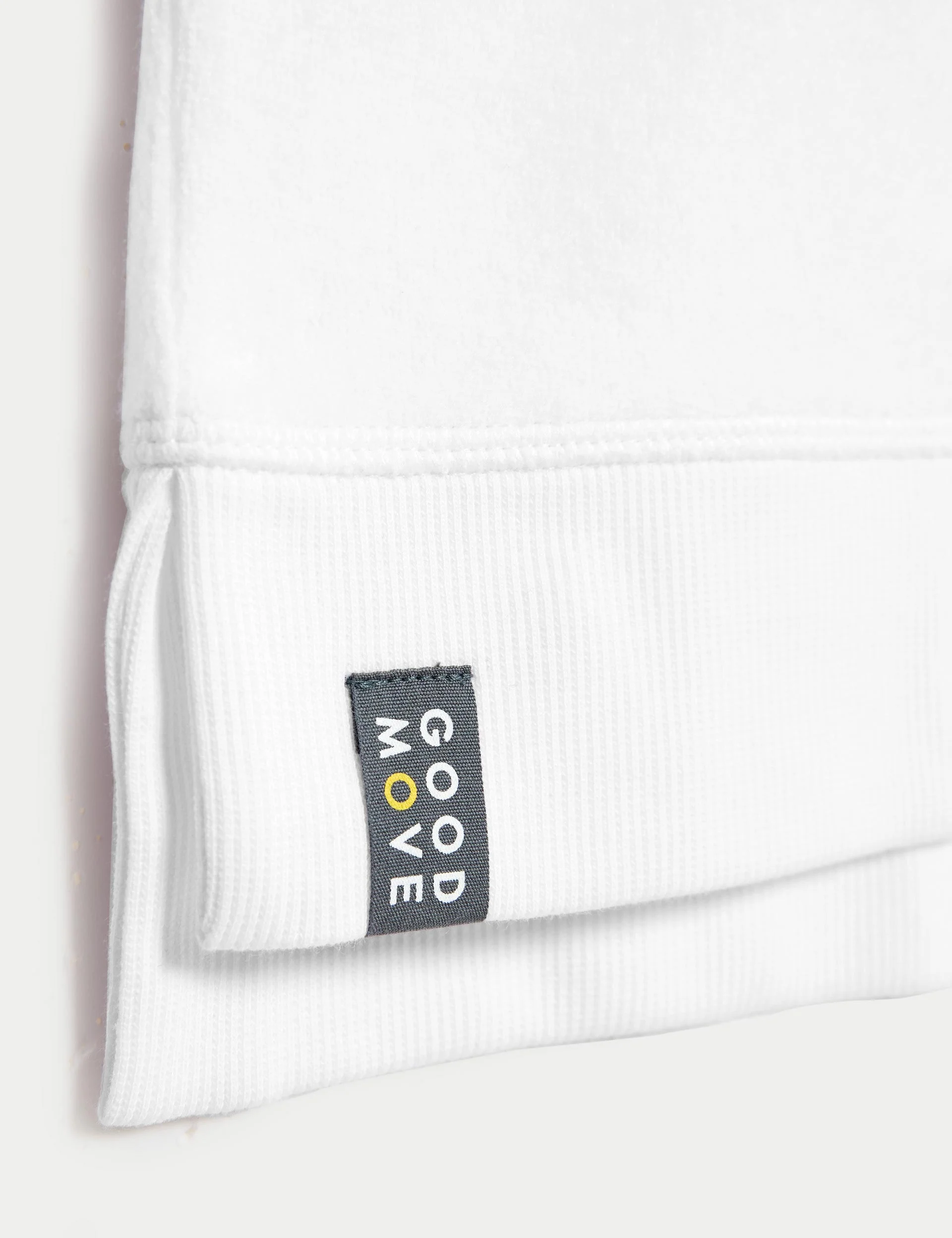 Cotton Rich Brushed Longline Sweatshirt - White - Image 4