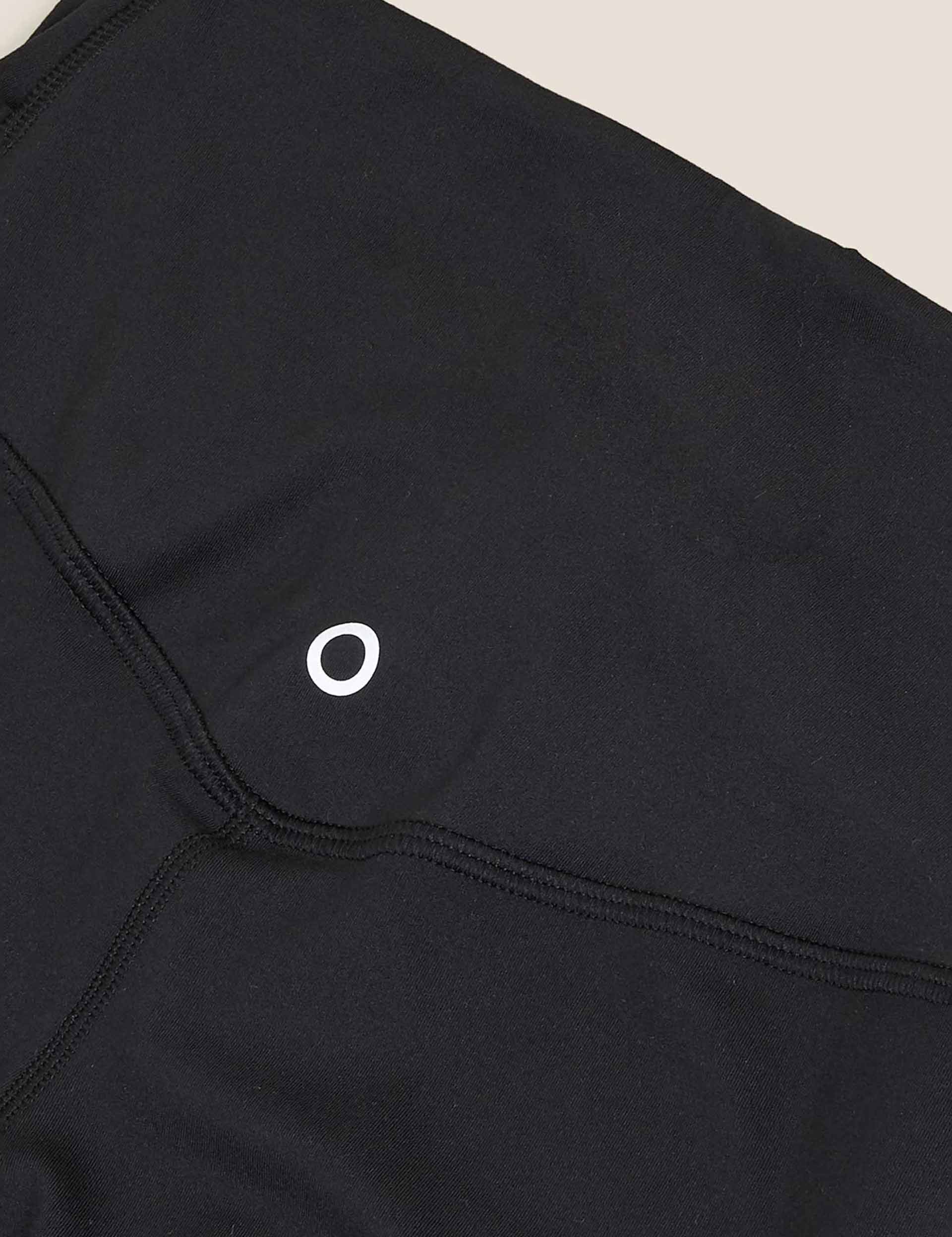 Go Balance High Waisted Yoga Leggings - Black/Black - Image 6