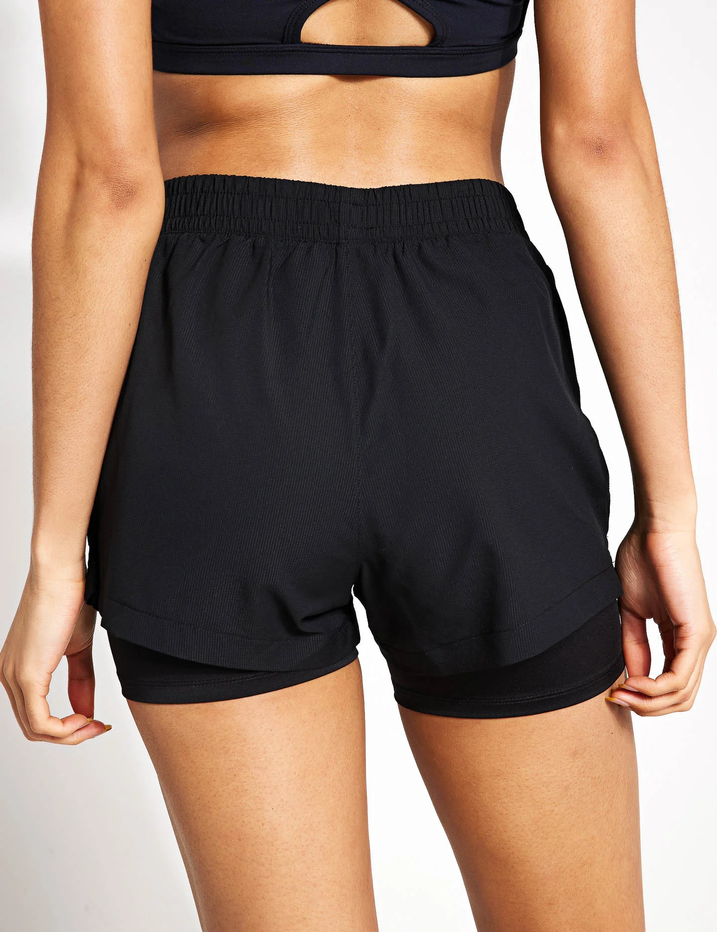 Layered Stormwear Shorts - Black - Image 2