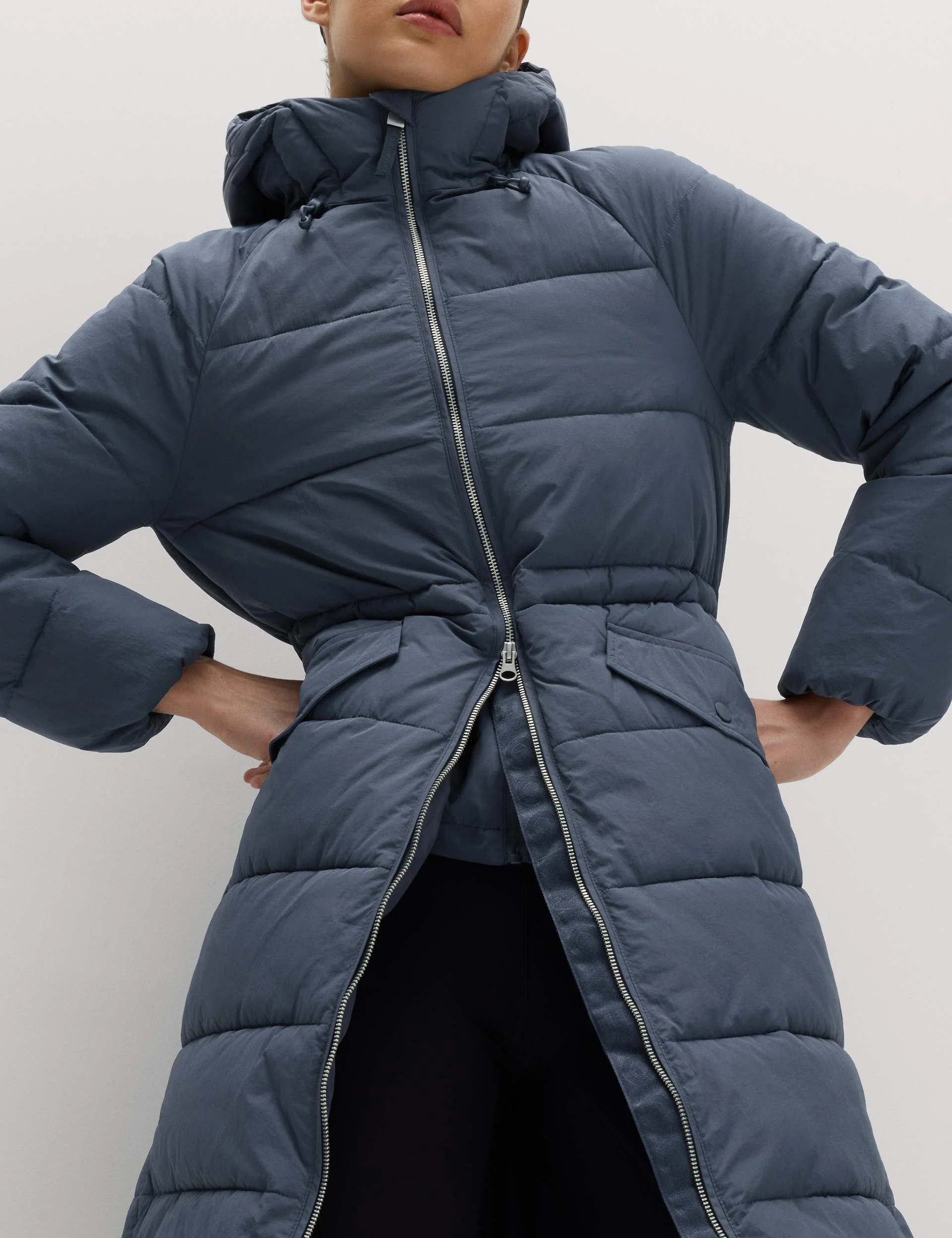 Stormwear Hooded Longline Puffer Jacket - Nightshade - Image 5