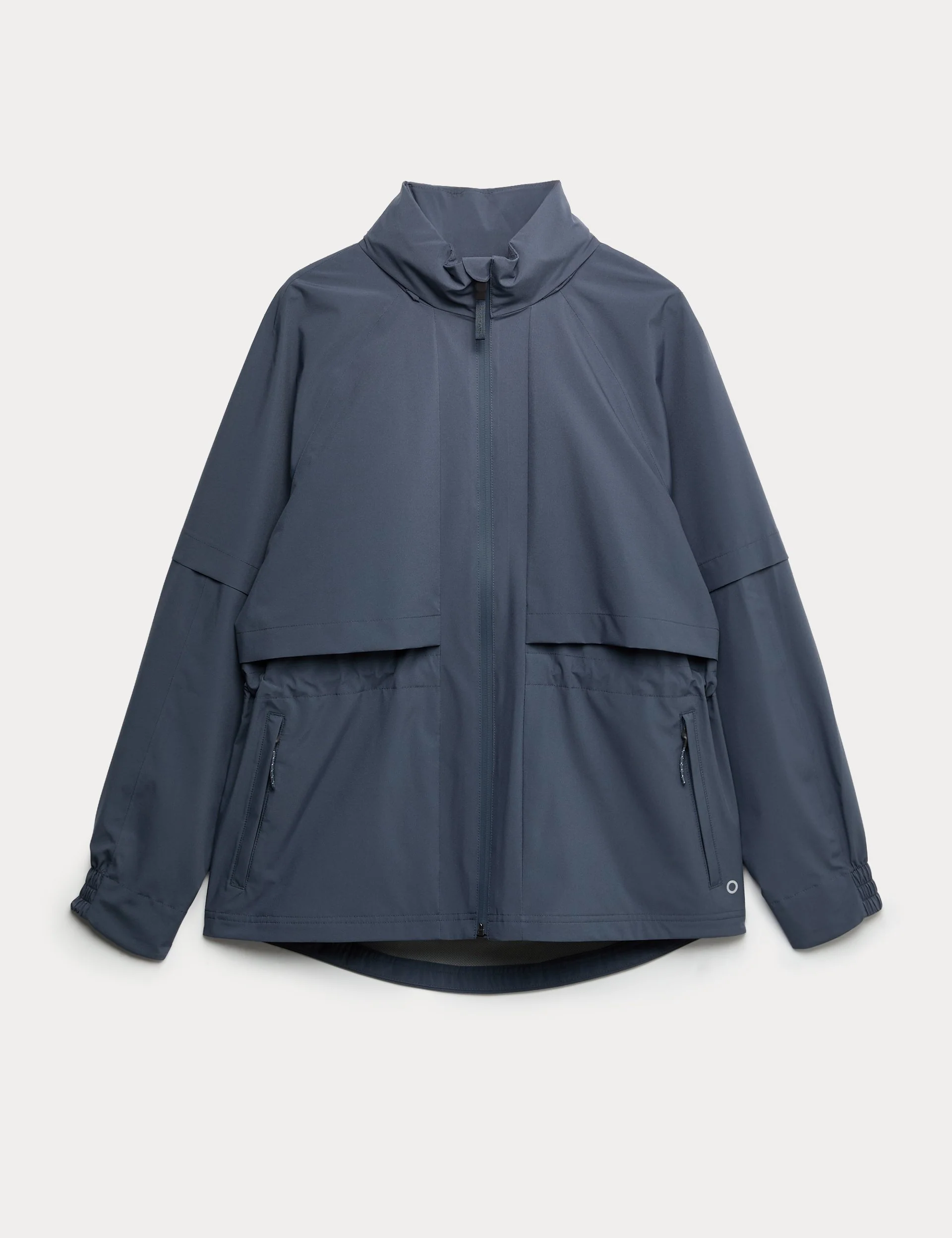 Waterproof Hooded Longline Jacket - Nightshade - Image 8