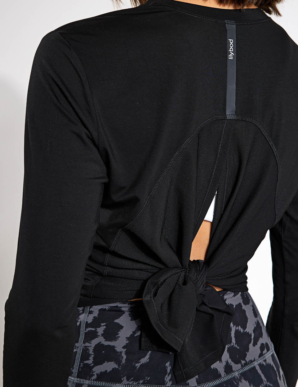 Kendall Long Sleeve Top - Black - Image 3