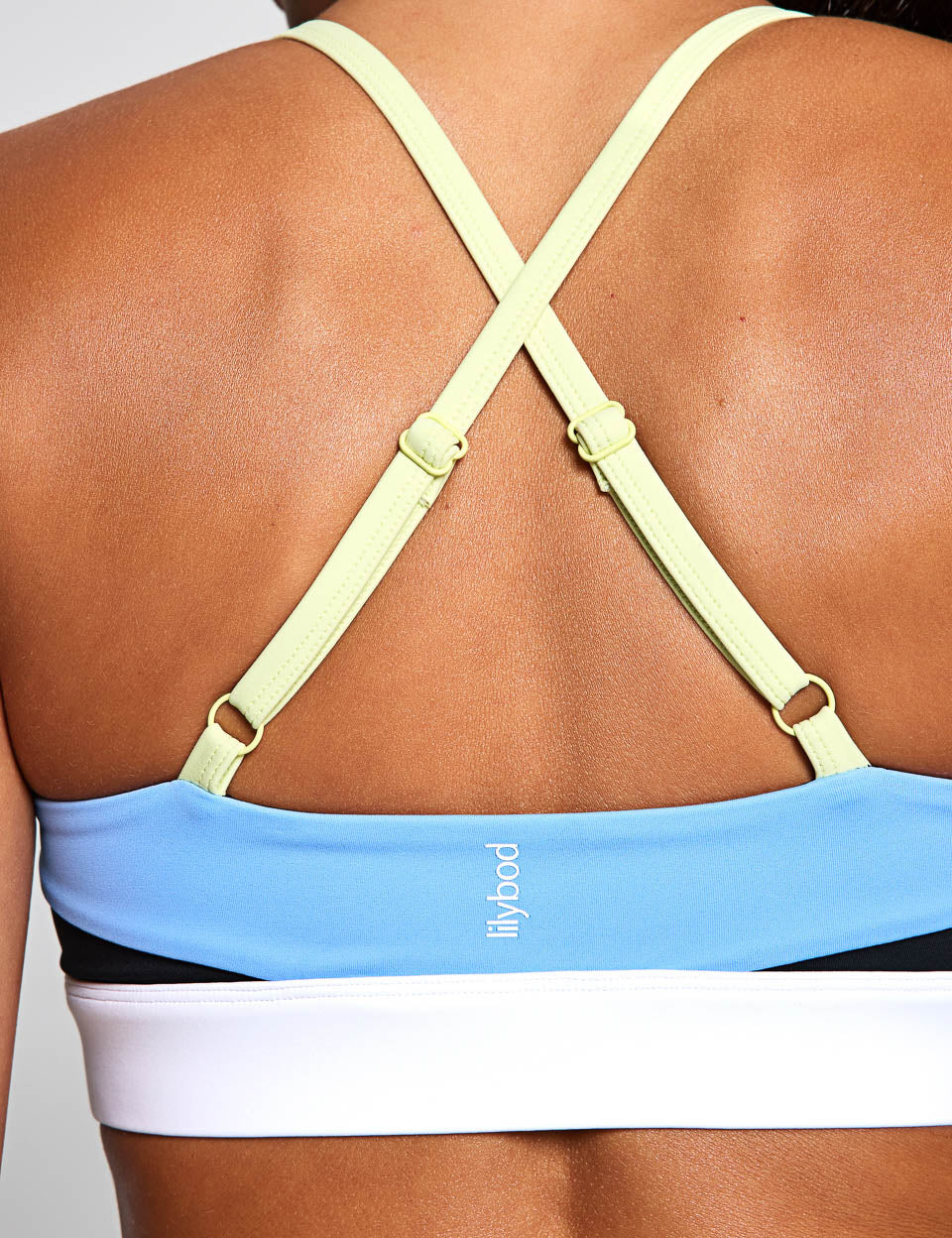 Limitless Sports Bra - Black/Azure/Lime - Image 5