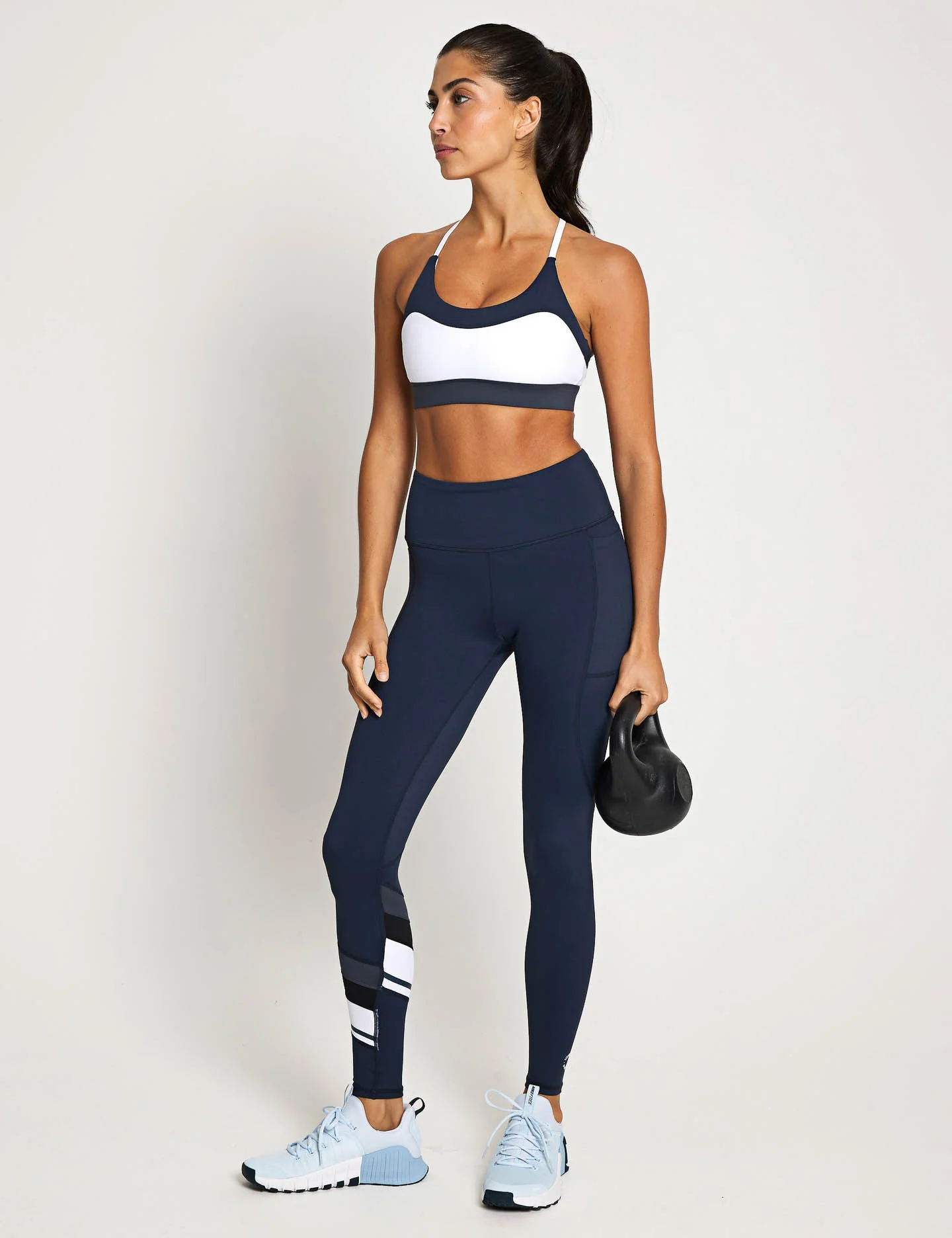 Limitless Sports Bra - Navy Blue - Image 6