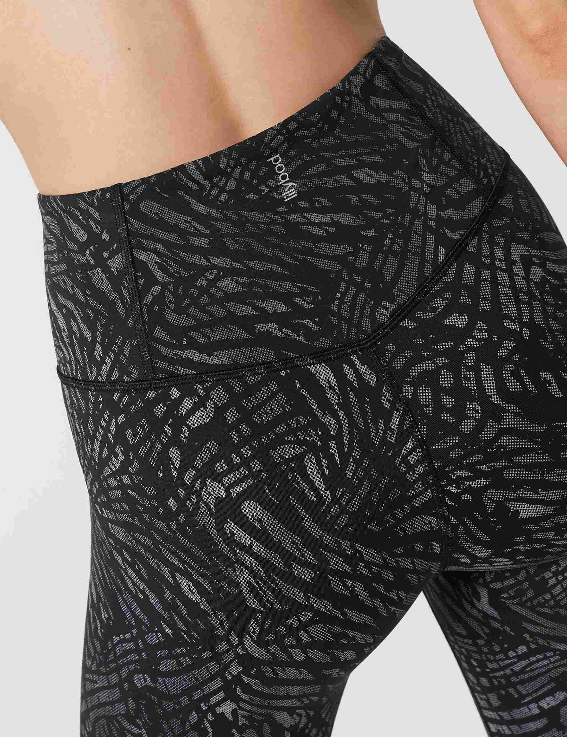 Savana Reflective Print Legging - Leopard Print Black - Image 4