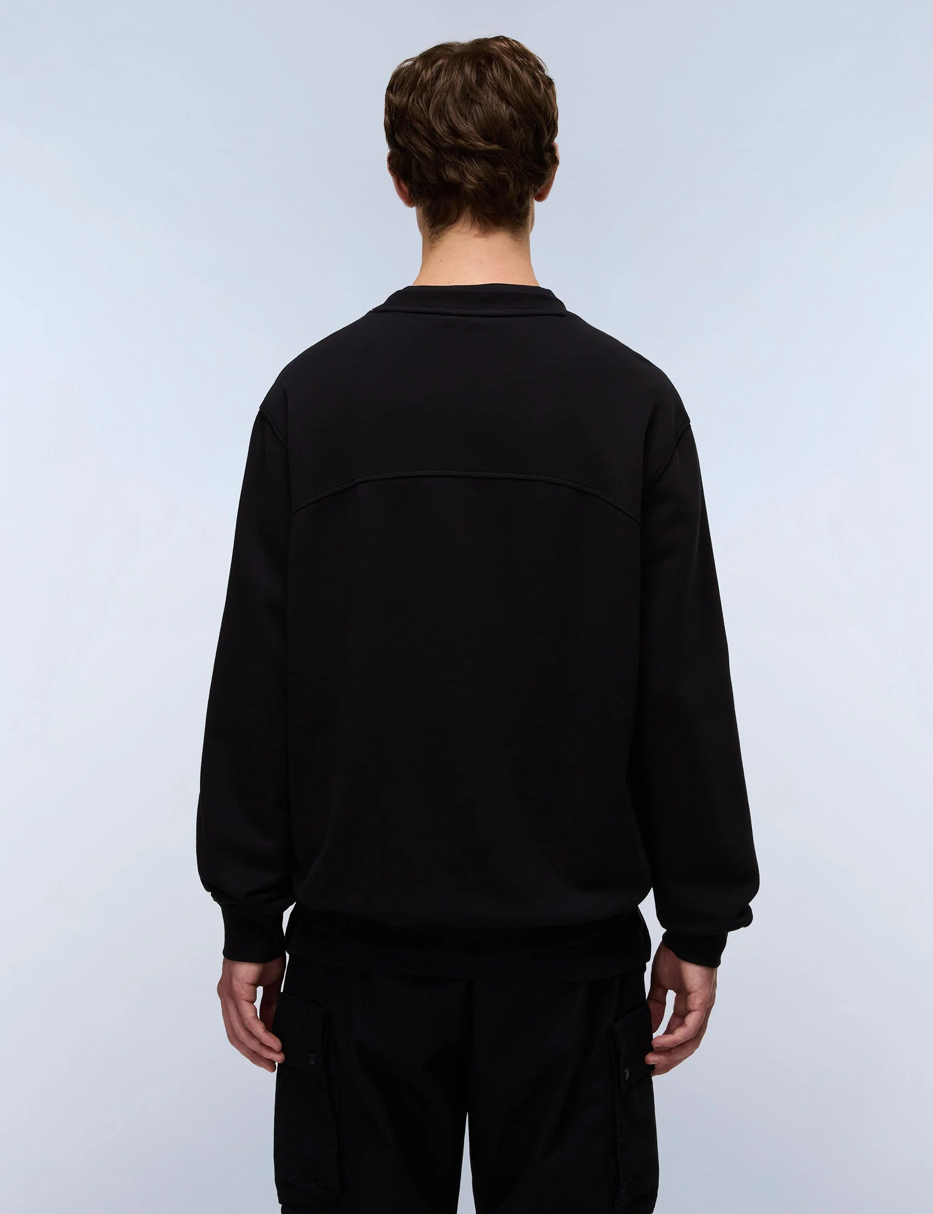 Badge French Terry Sweatshirt - Black - Image 2