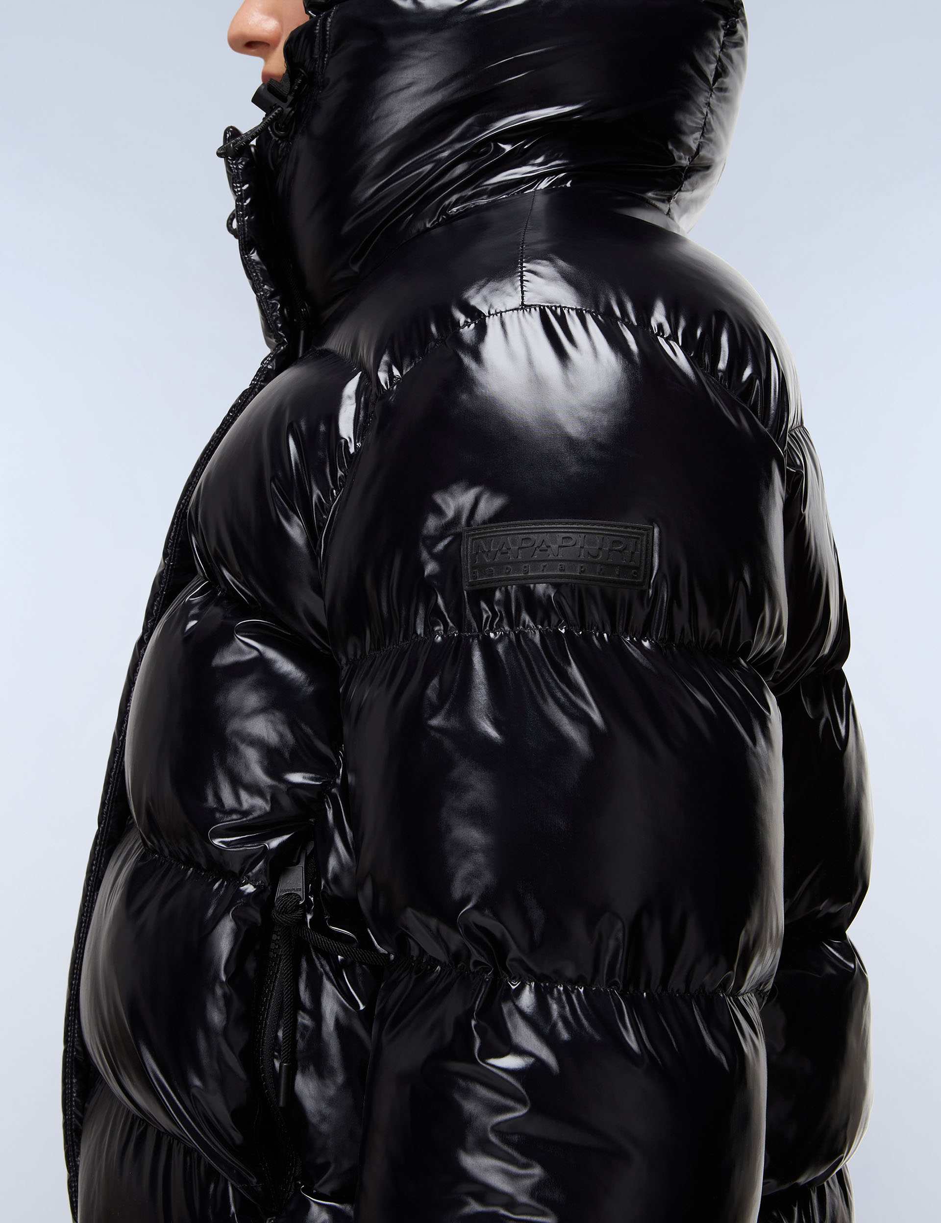 Glane Mirror Puffer Jacket - Black - Image 5
