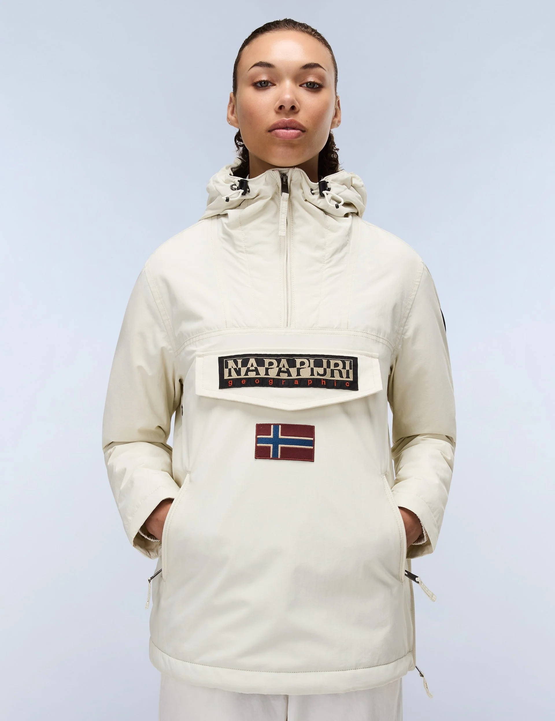 Rainforest Pocket Winter Anorak Jacket - Beige