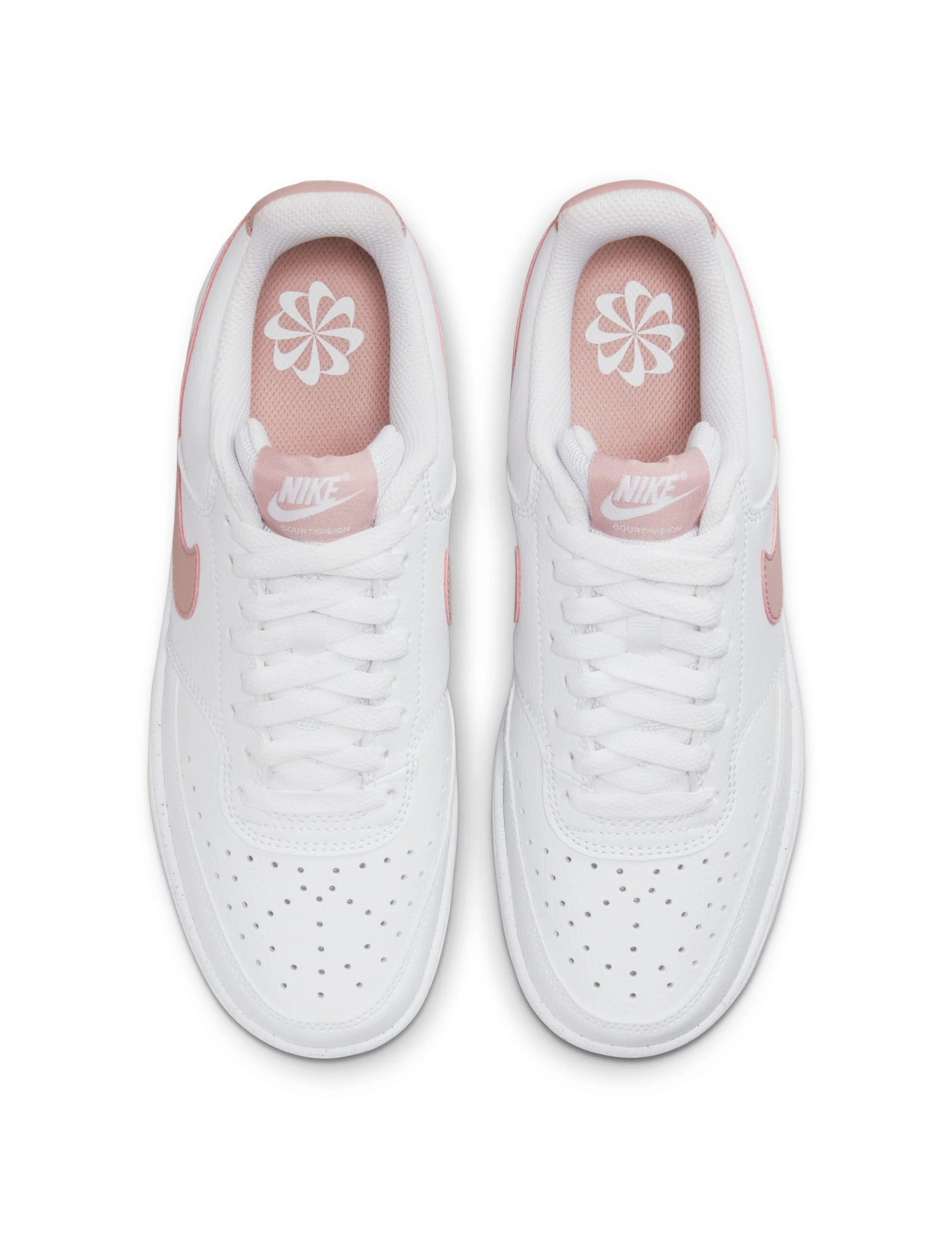 Court Vision Low Next Nature Shoes - White/Pink Oxford - Image 4