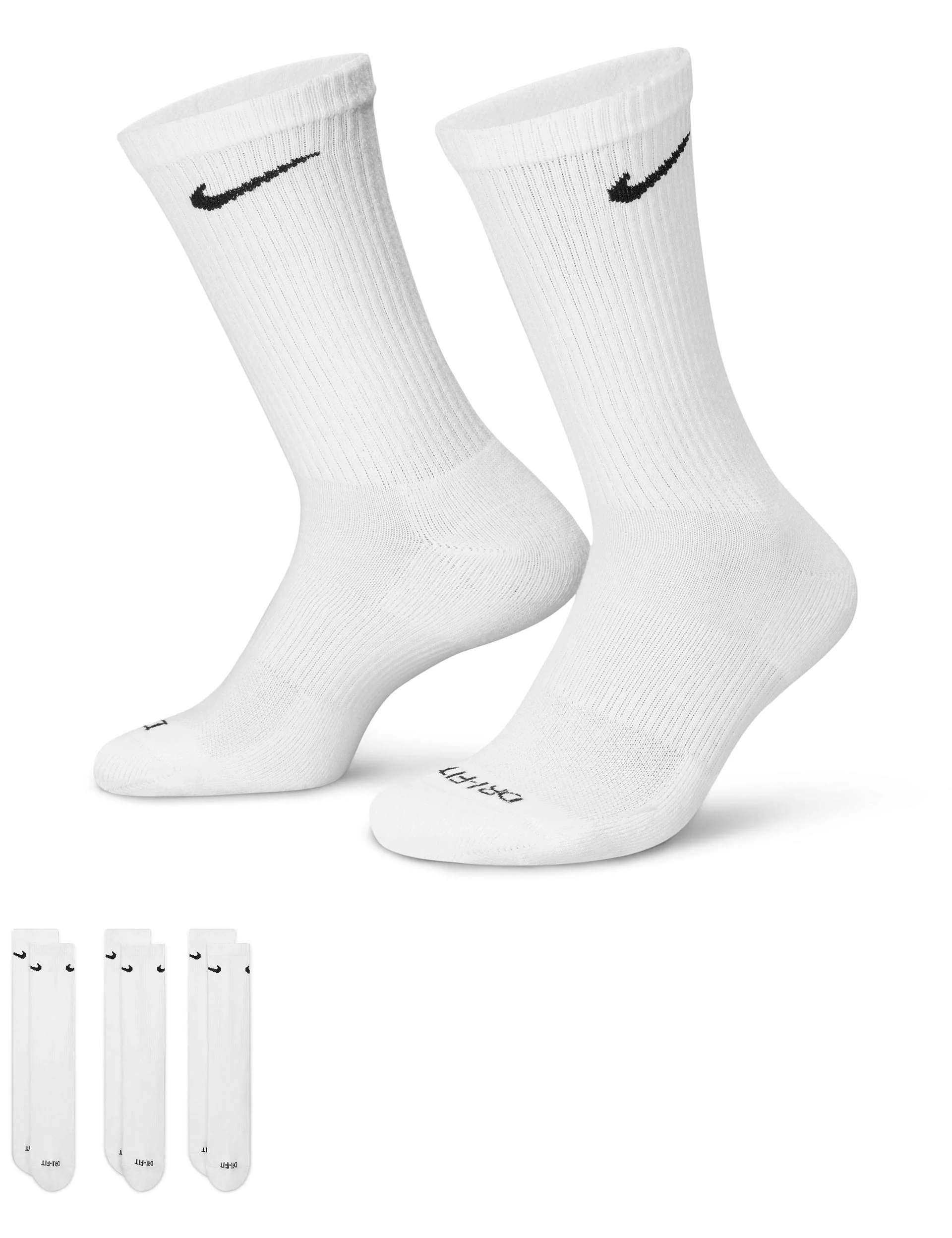 Everyday Plus Cushioned Socks (3 Pairs) - White - Image 4