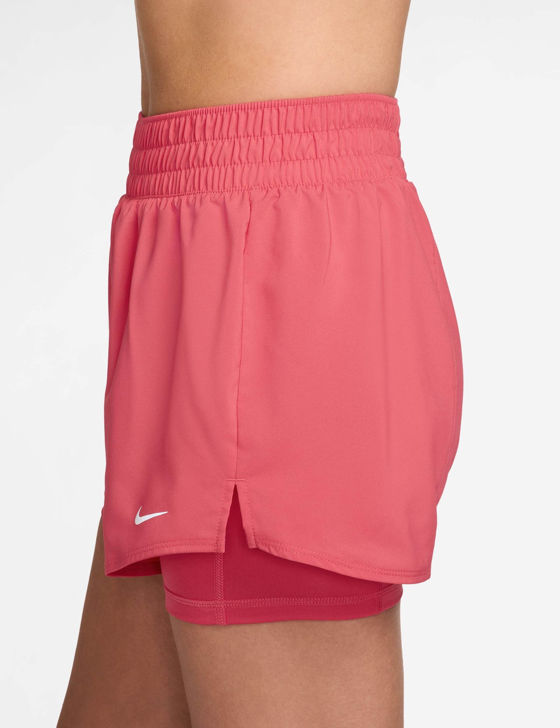 One Dri-FIT 2-in-1 Shorts - Sea Coral/White - Image 3