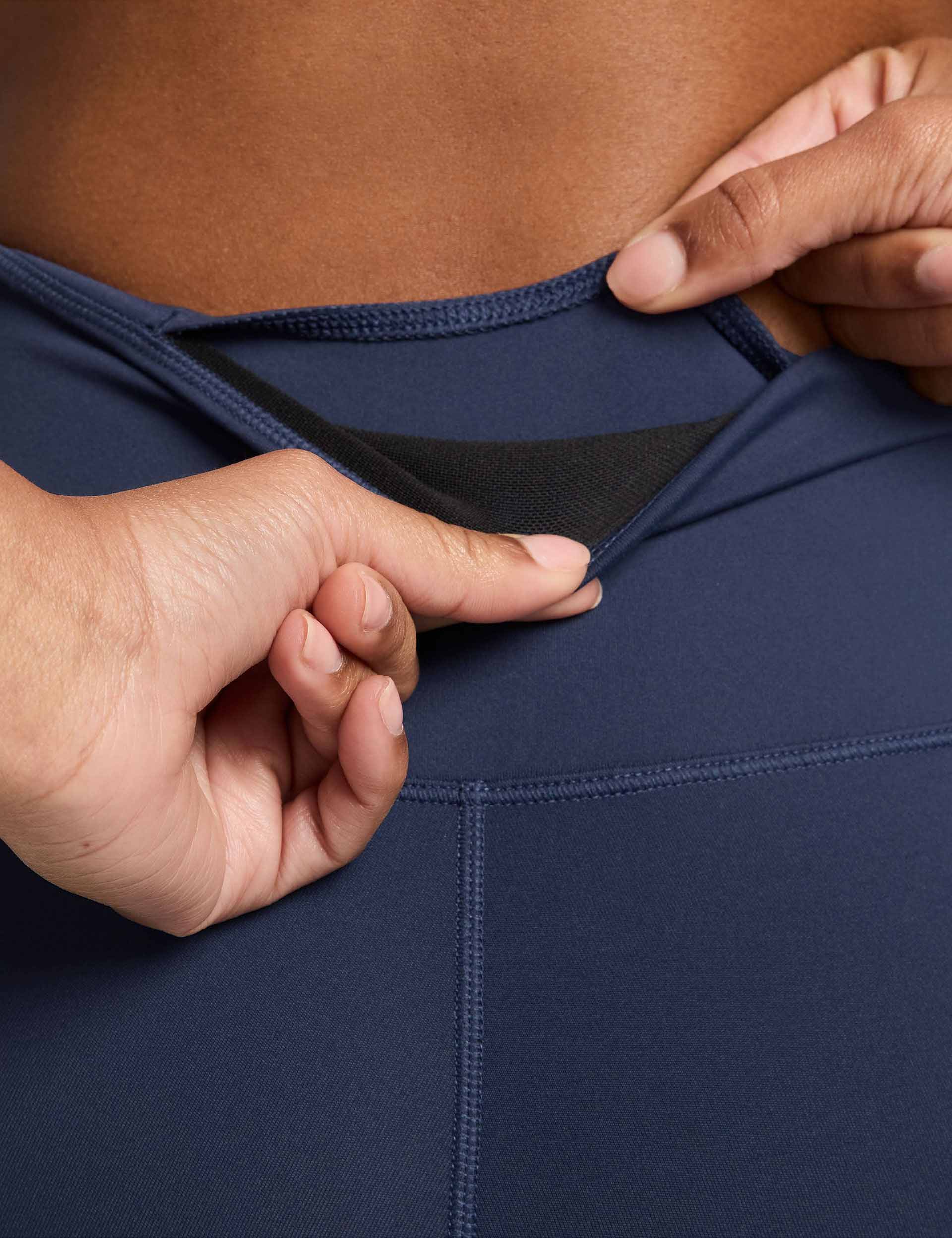 One High Waisted 7/8 Leggings - Midnight Navy - Image 3
