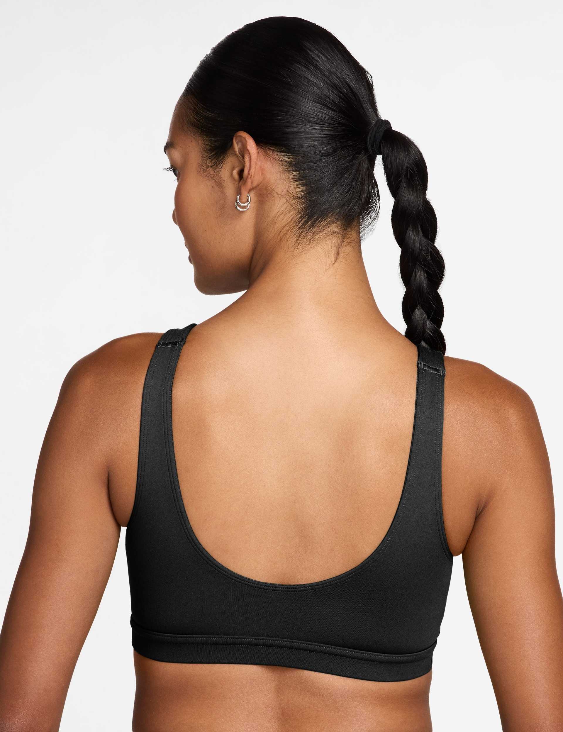 One Padded Sports Bra - Black/White - Image 2