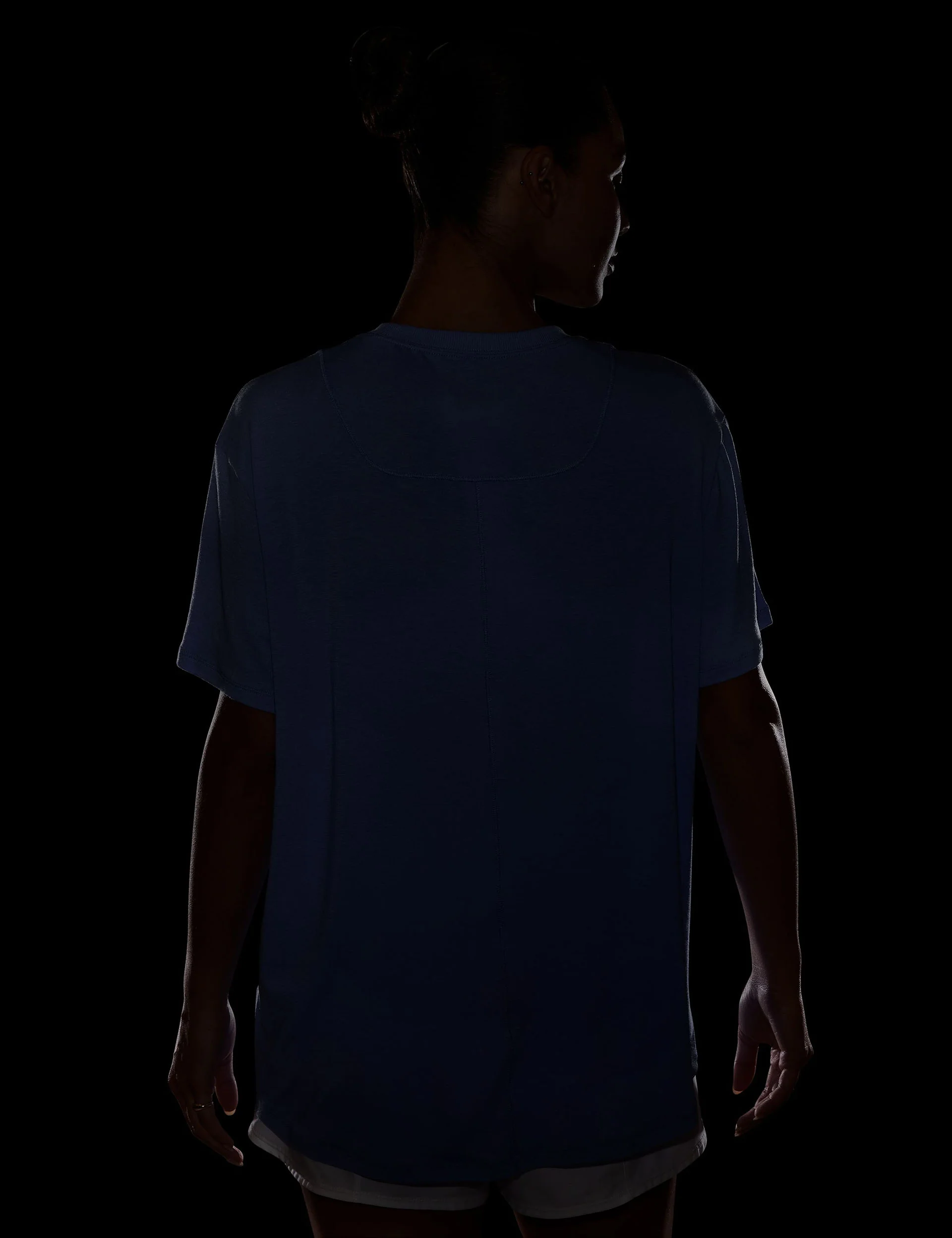 One Relaxed Dri-FIT Short-Sleeve Top - Sapphire/White - Image 4