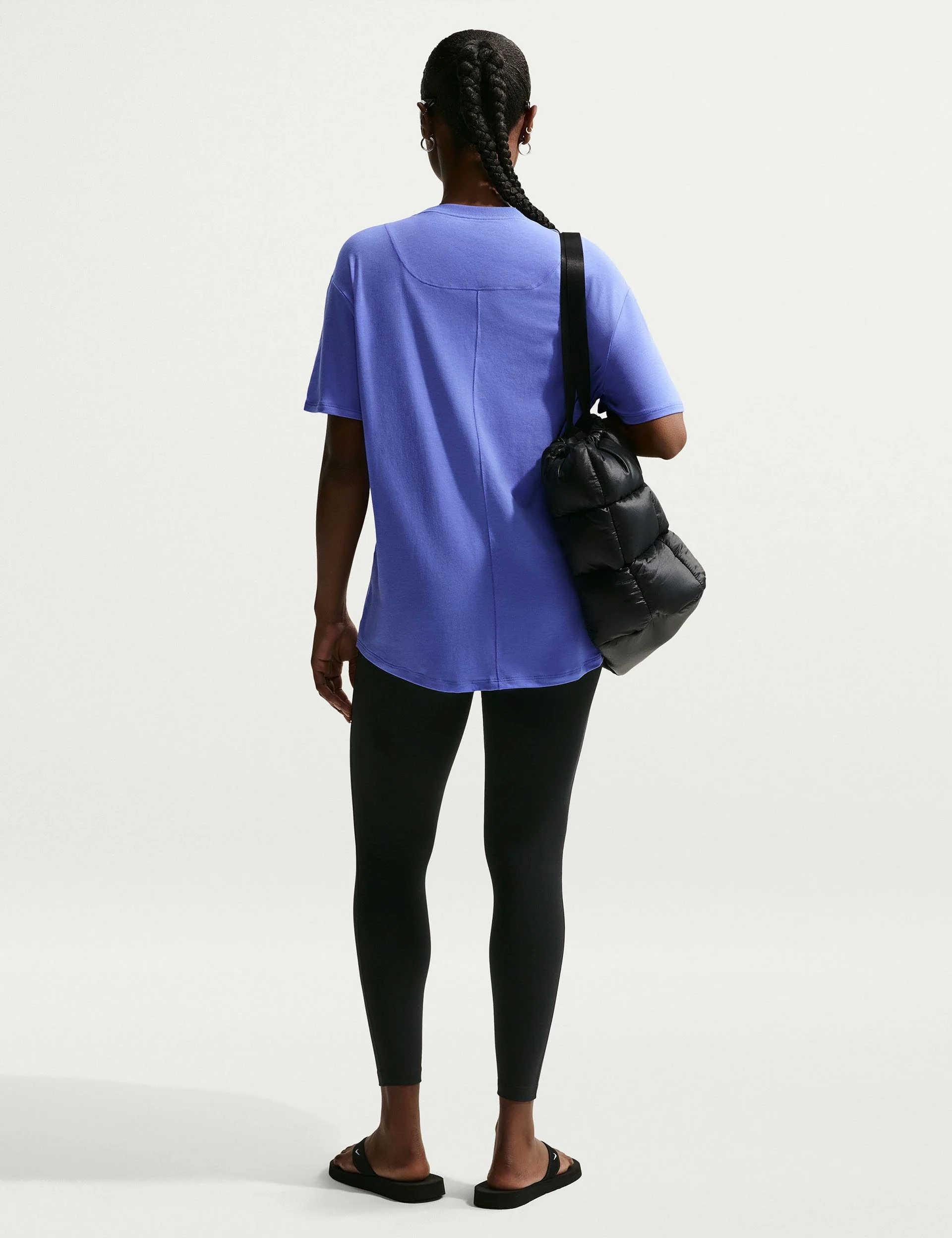 One Relaxed Dri-FIT Short-Sleeve Top - Sapphire/White - Image 6