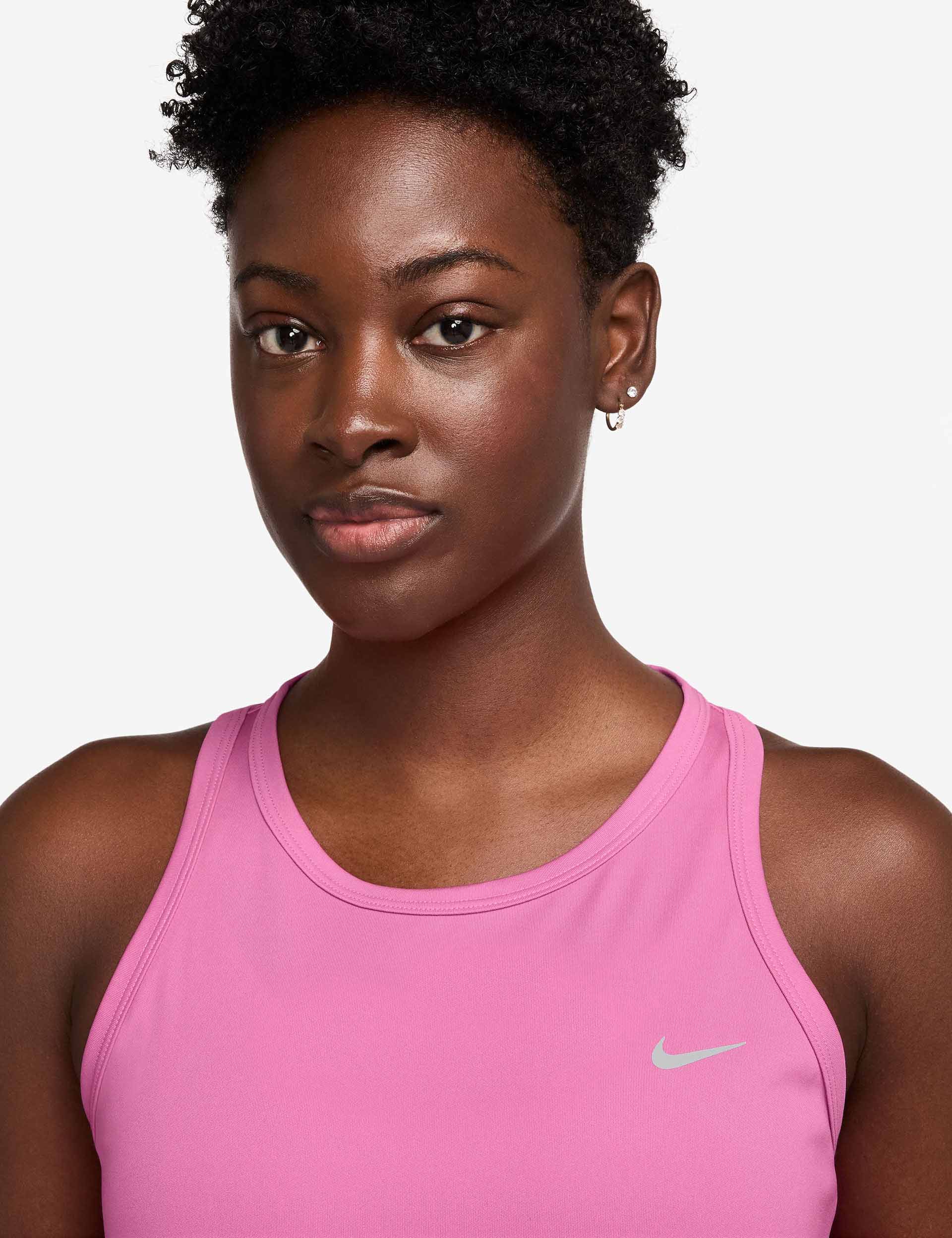 Tempo Dri-FIT Running Tank Top - Playful Pink/Reflective Silver - Image 3