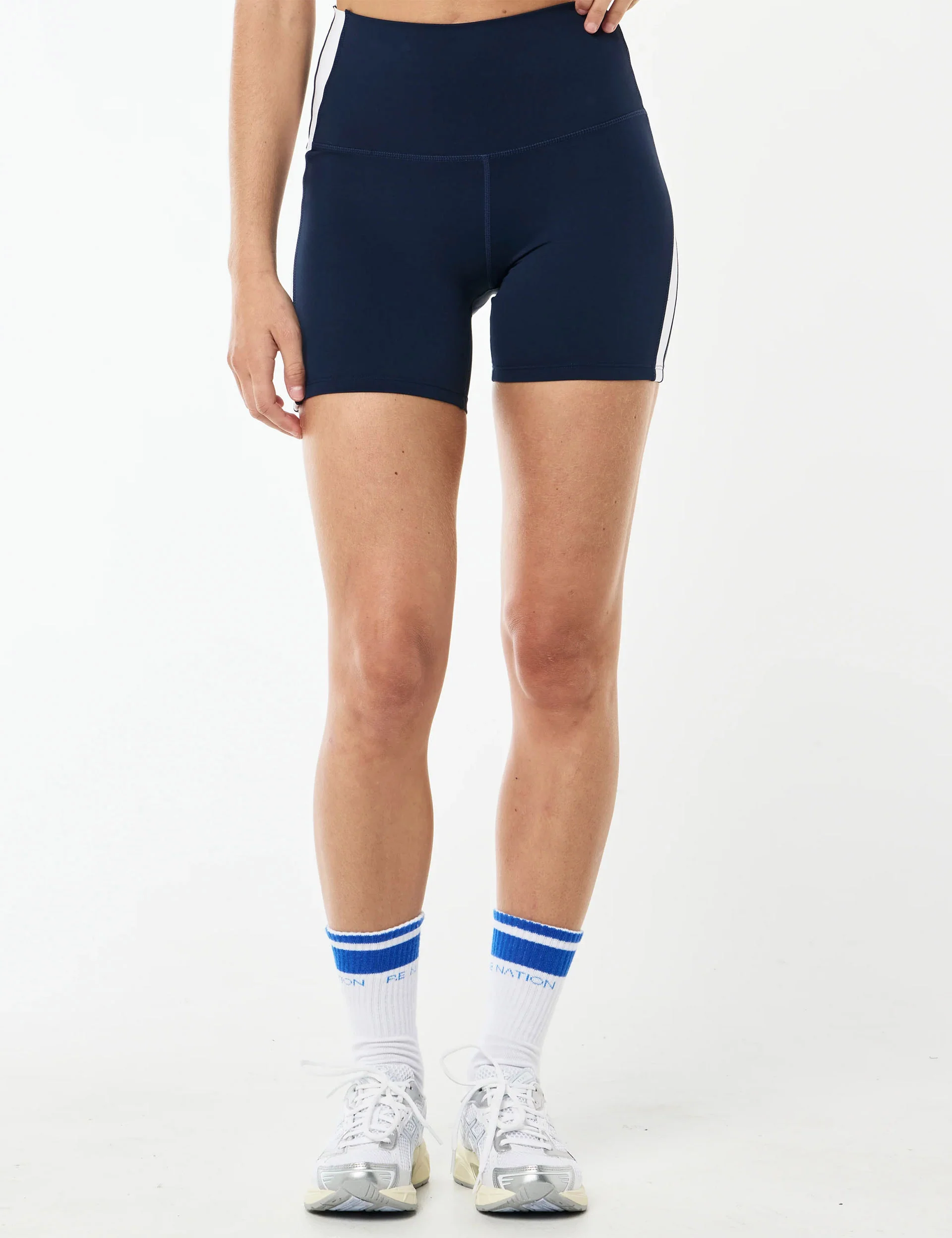 Highgate 5" Bike Short - Dark Navy/Optic White - Image 3