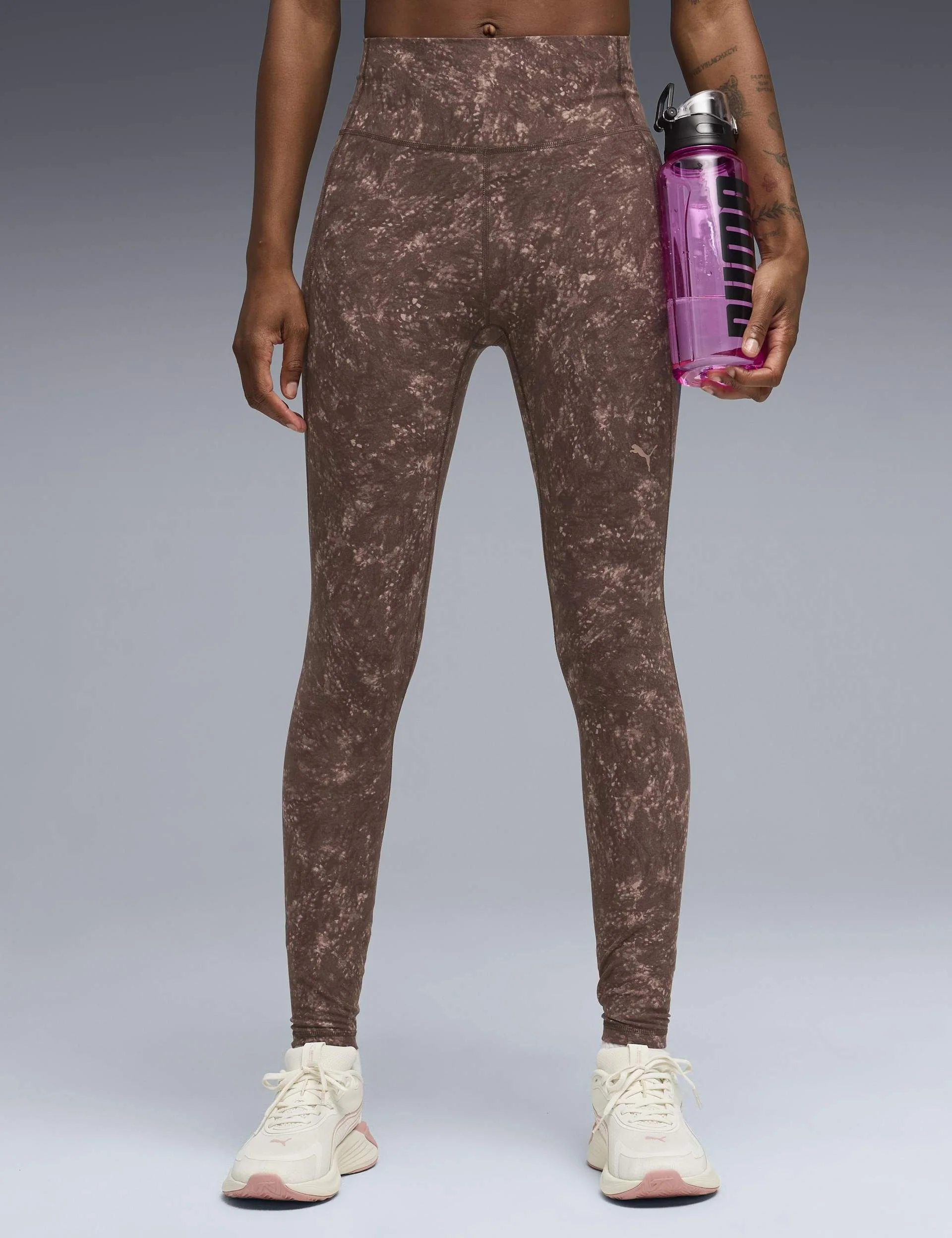 Cloudspun Printed Tights - Chocolate Brown