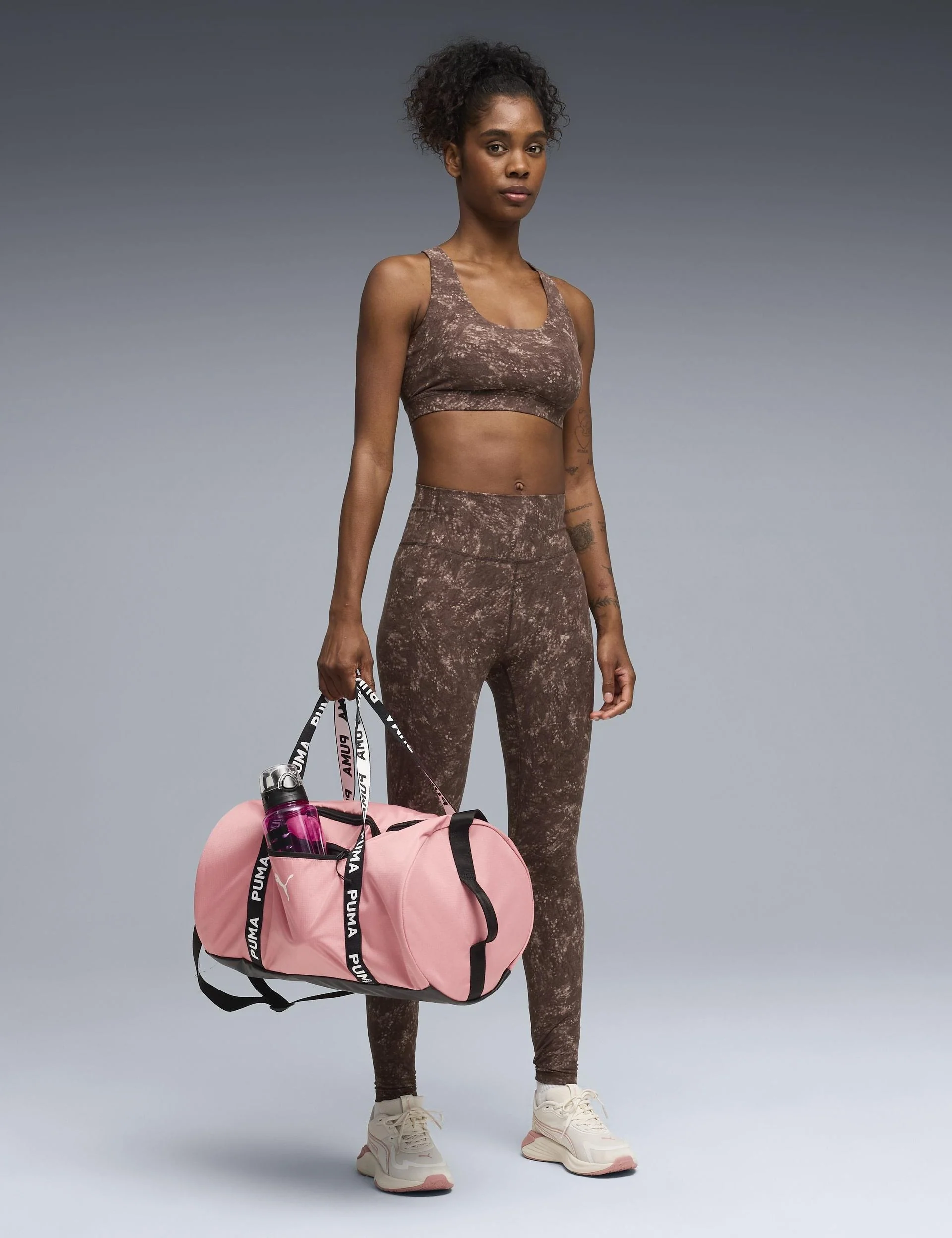 Cloudspun Printed Tights - Chocolate Brown - Image 3