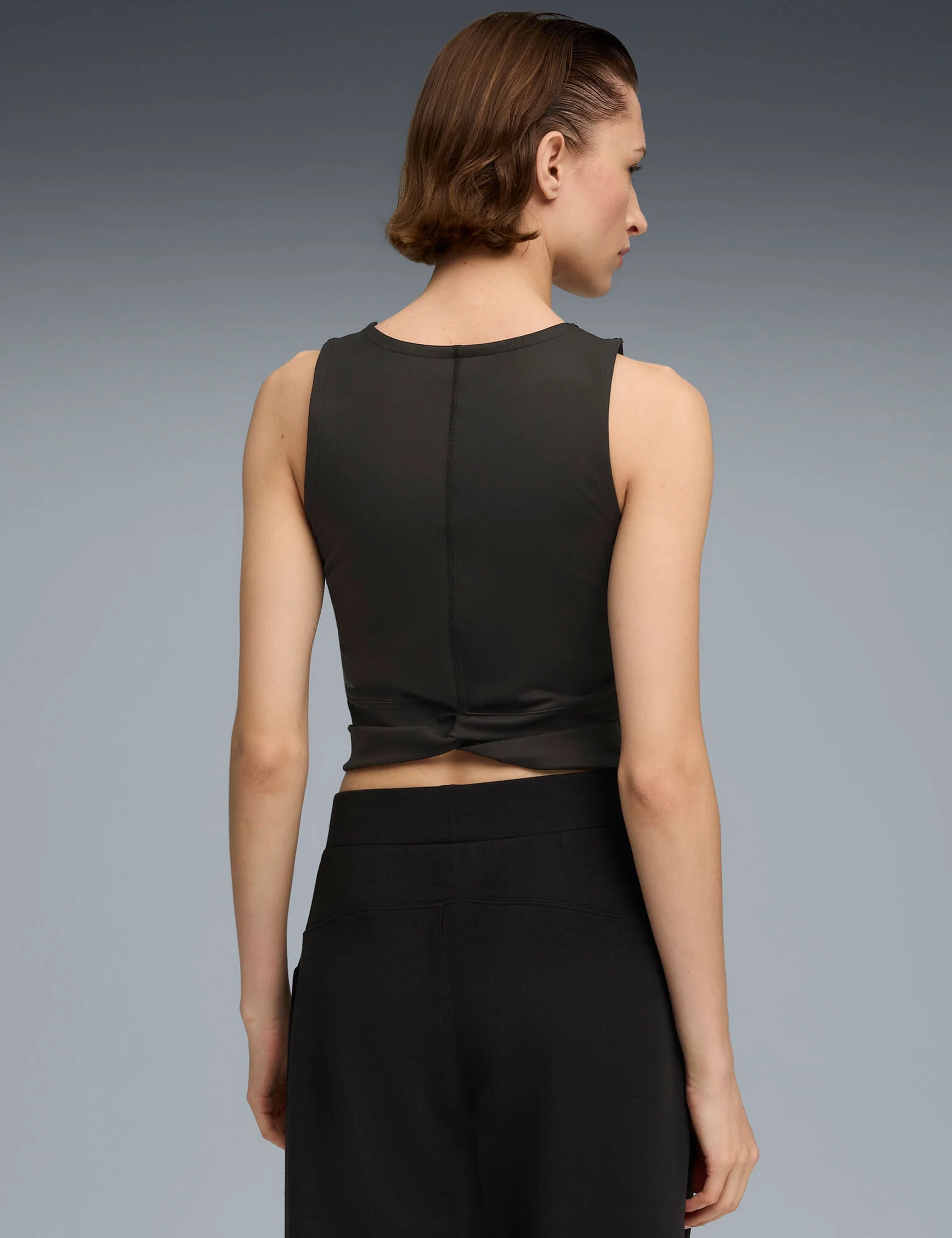 Cloudspun Twist Tank - Black - Image 2