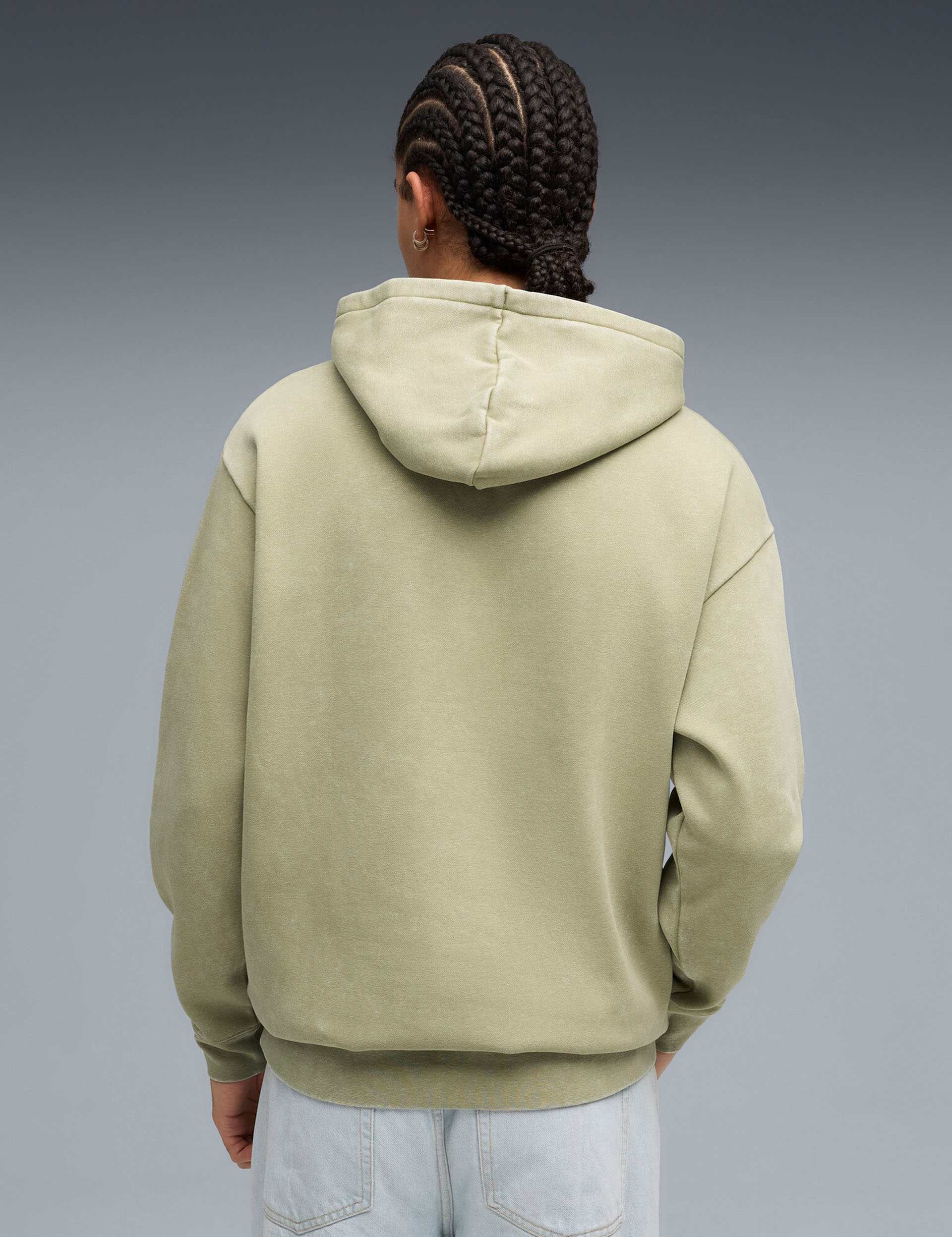 Essentials Elevated Relaxed Wash Hoodie - Lux Army - Image 2
