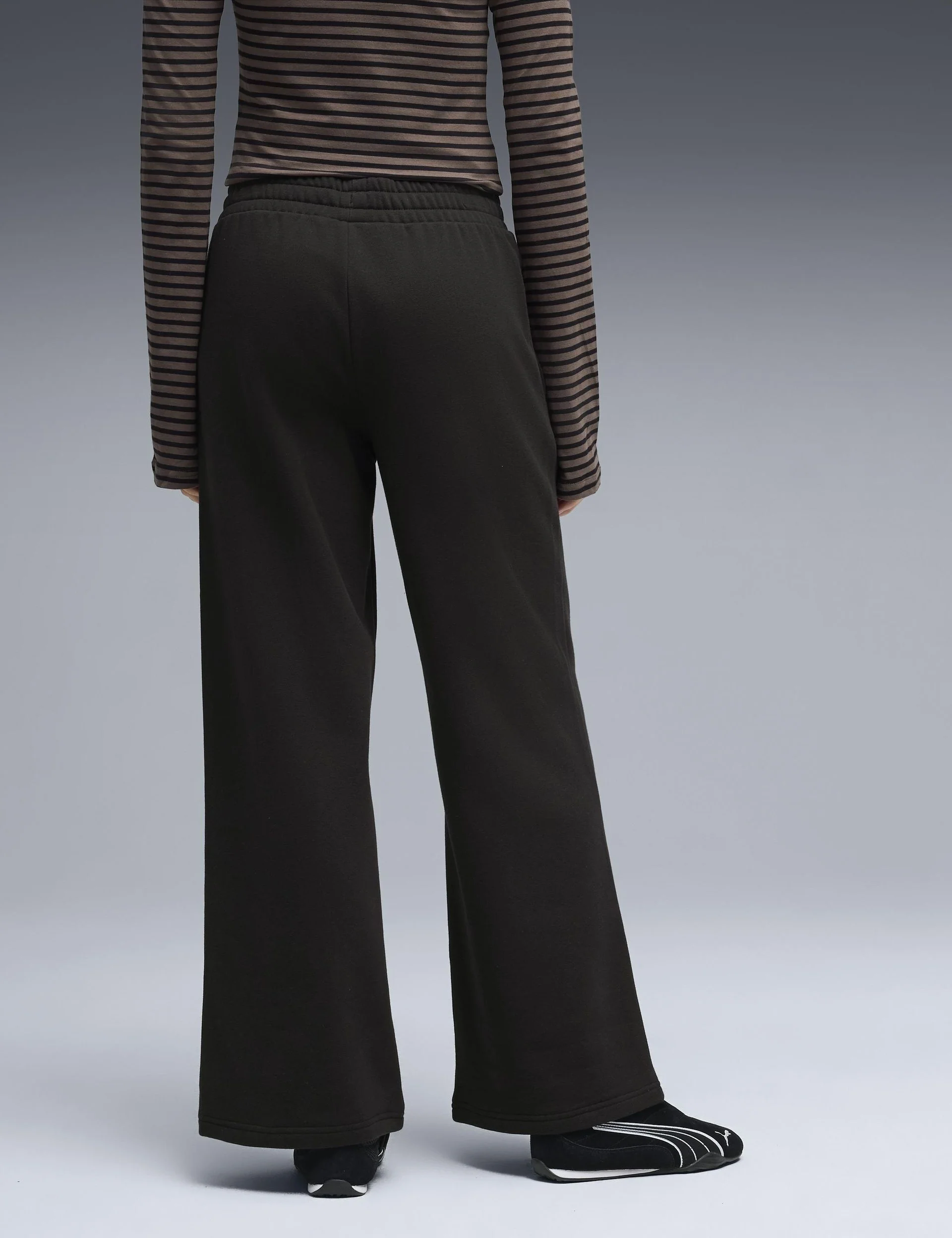 Essentials Wide Leg Pants - Black - Image 2