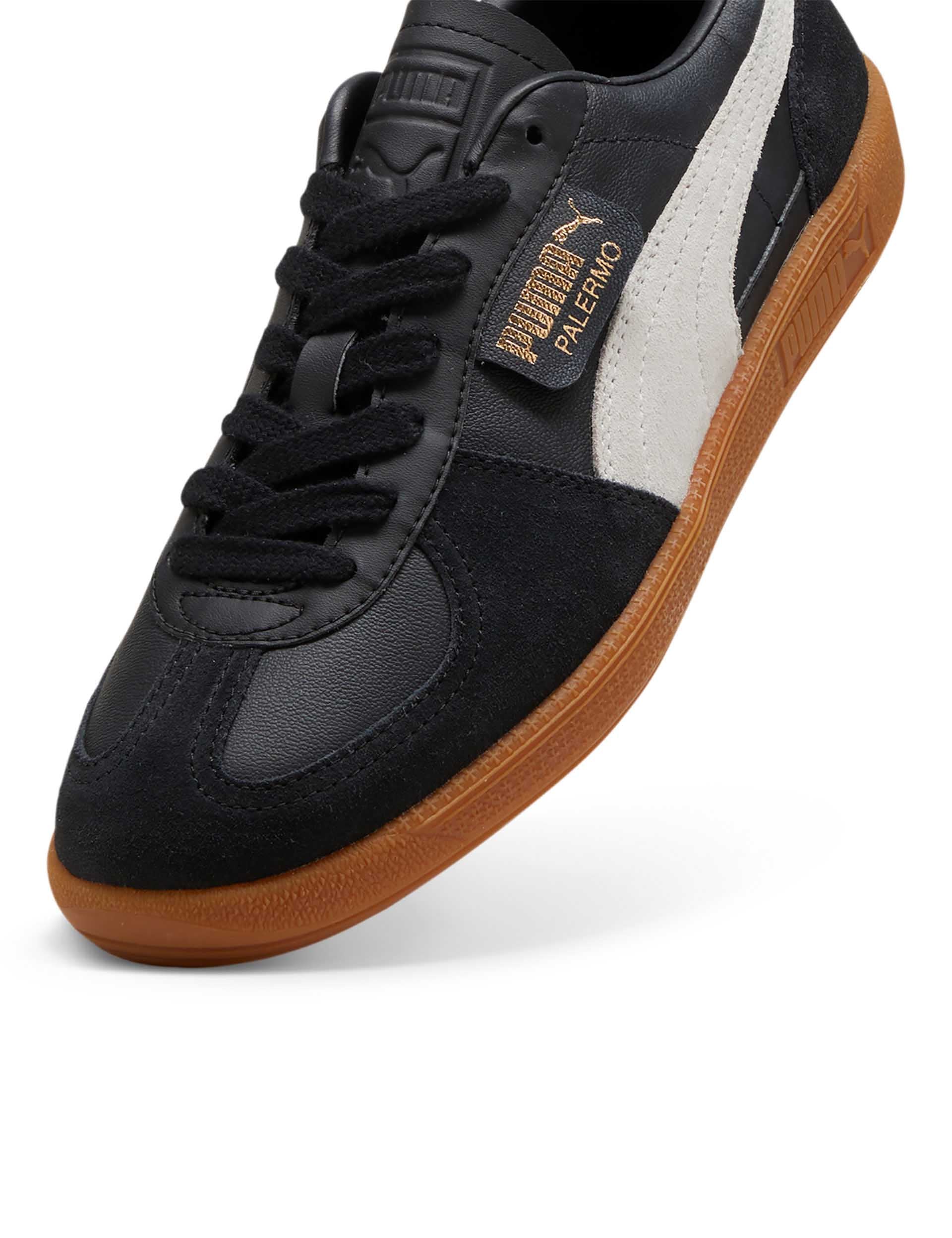 Palermo Leather - Puma Black-Feather Gray-Gum - Image 5