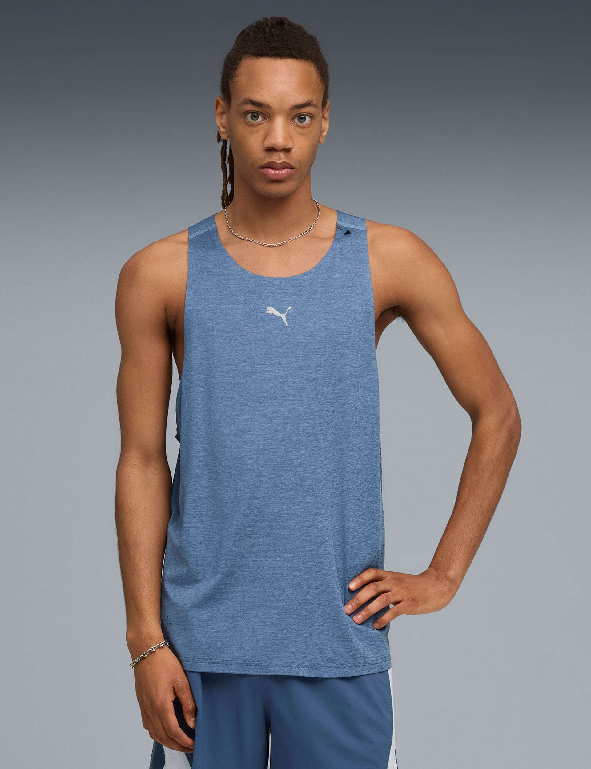 Run Cloudspun Tank - Dark Indigo-heather