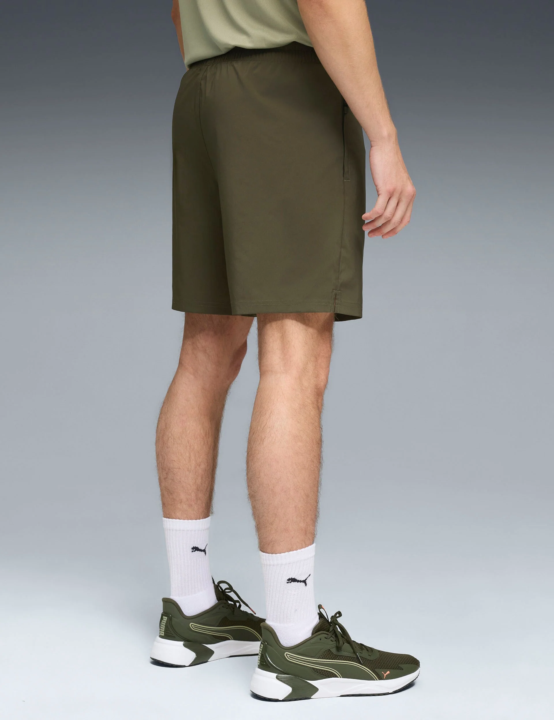 Tad Foundations 7" Woven Short W/Zip Pockets - Dark Olive - Image 2