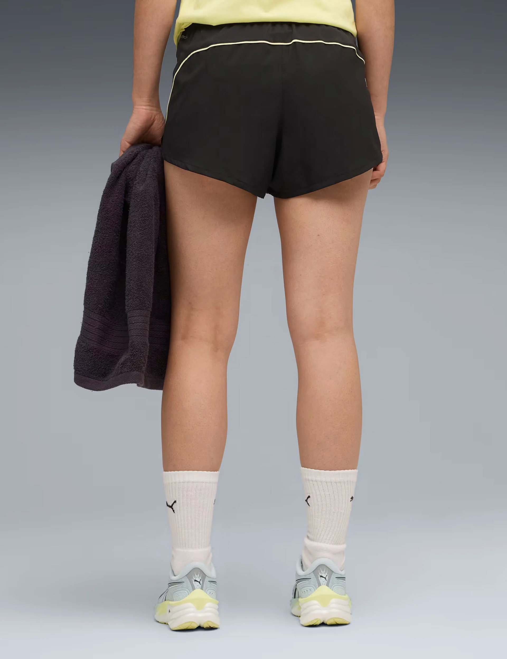 Velocity 3" Running Shorts - Black/Gold Moon - Image 2