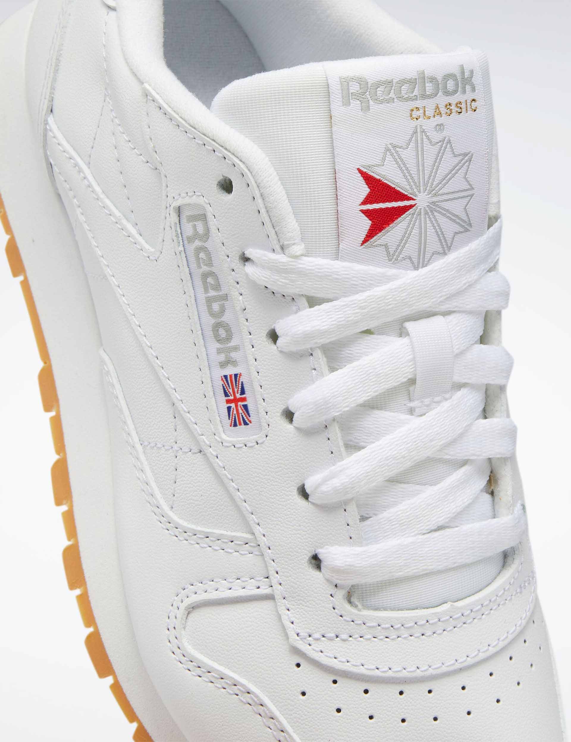 Classic Leather Shoes - Cloud White/Pure Grey 3/Reebok Rubber Gum-03 - Image 5