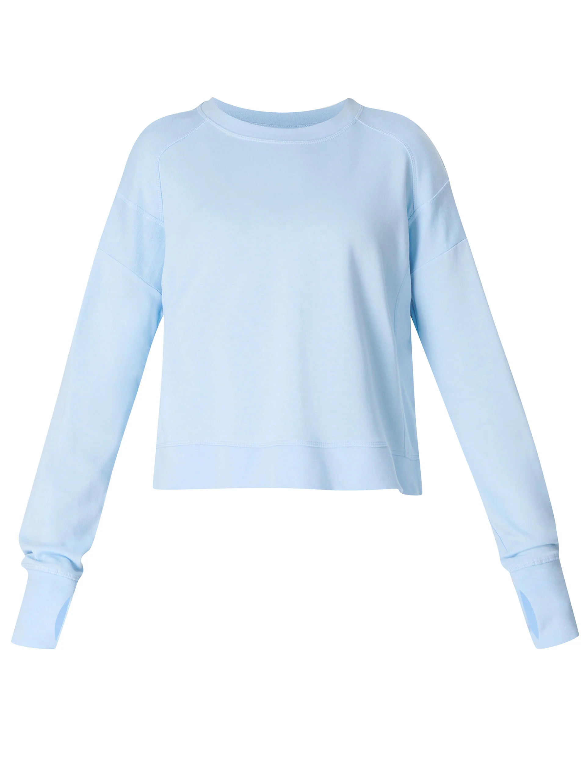 After Class Crop Sweatshirt - Breeze Blue - Image 6