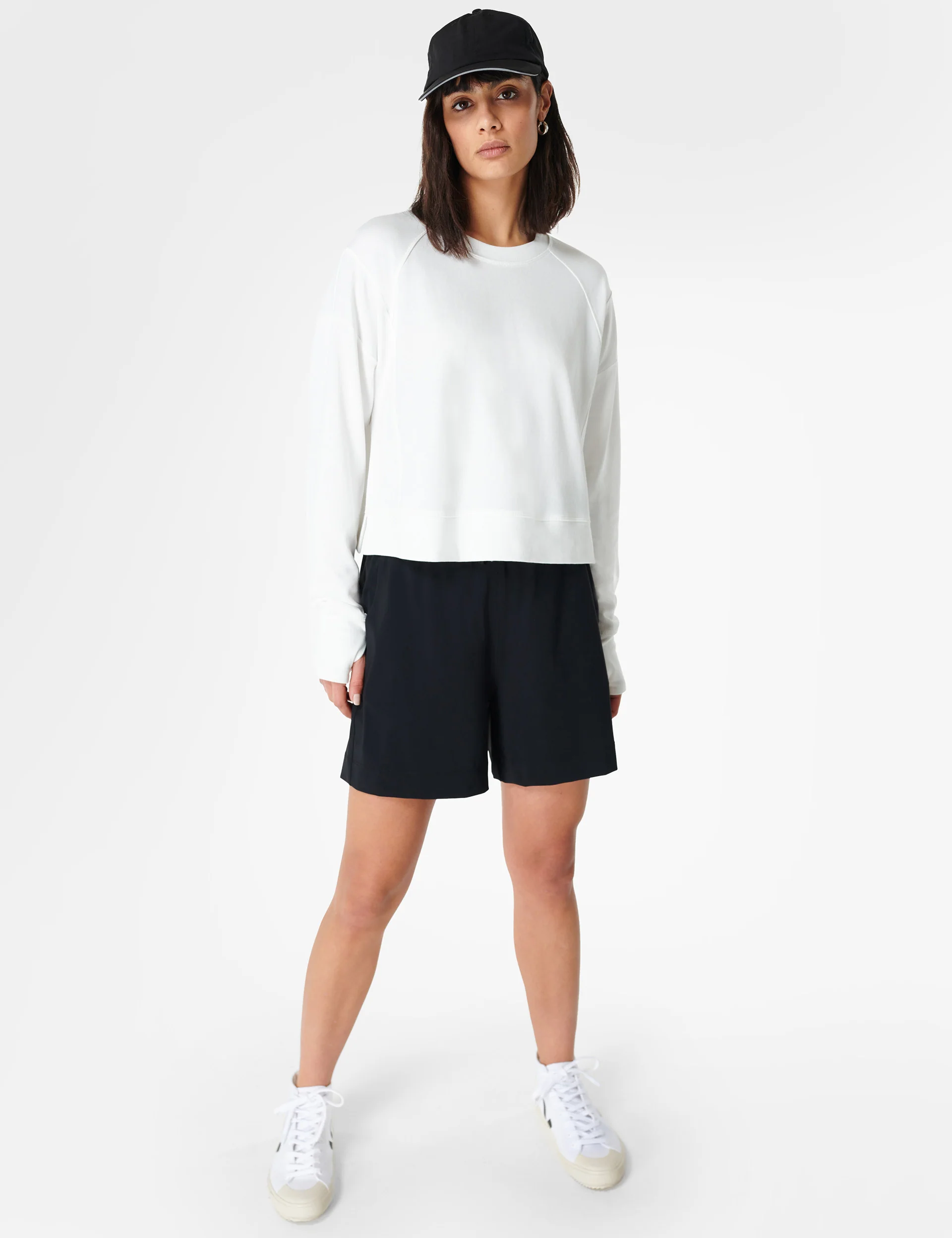 After Class Crop Sweatshirt - Lily White - Image 4