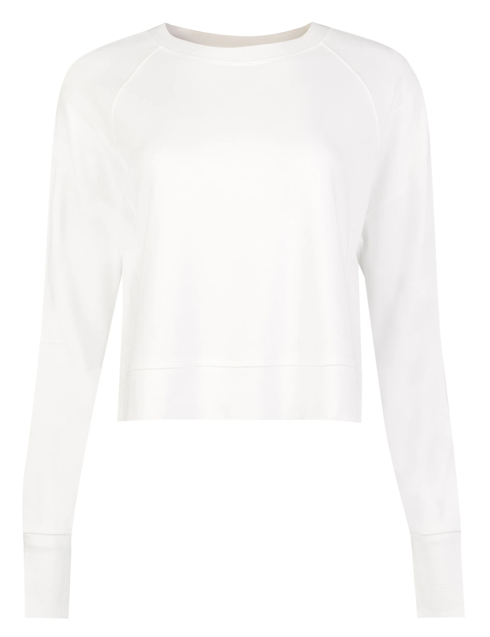 After Class Crop Sweatshirt - Lily White - Image 6