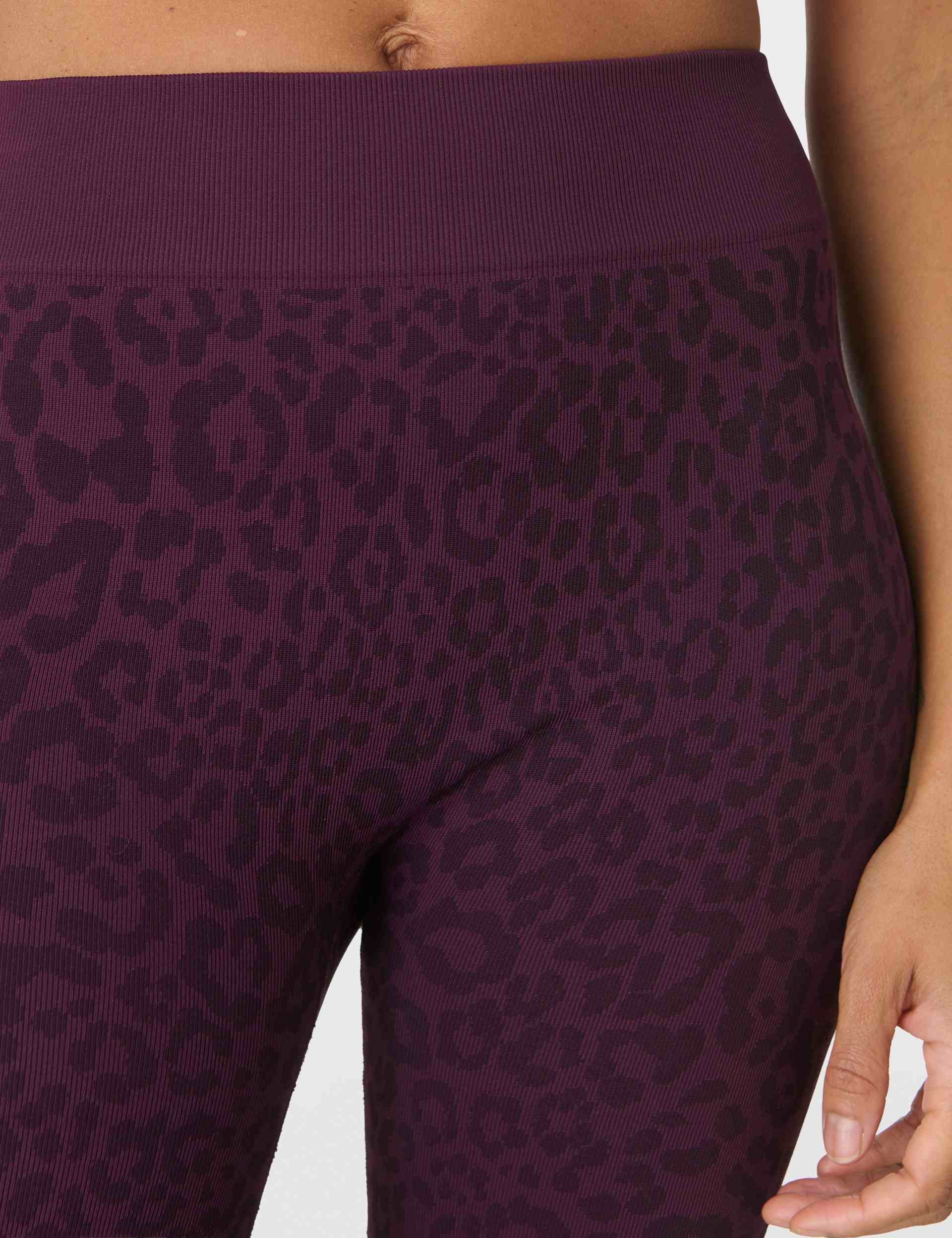 Animal Base Layer Legging - Purple Leo Jacquard - Image 3