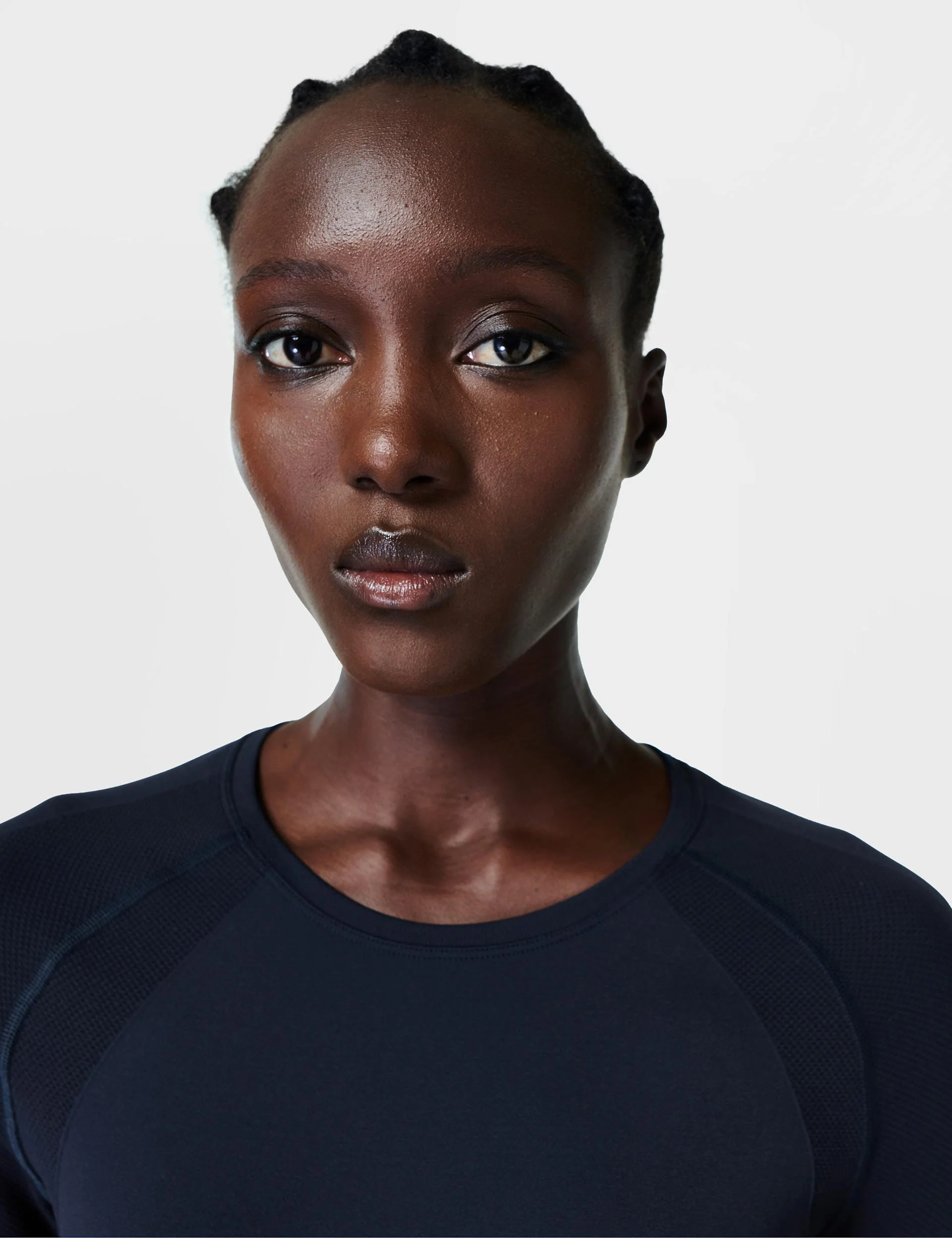 Athlete Seamless Workout Long Sleeve Top - Navy - Image 4